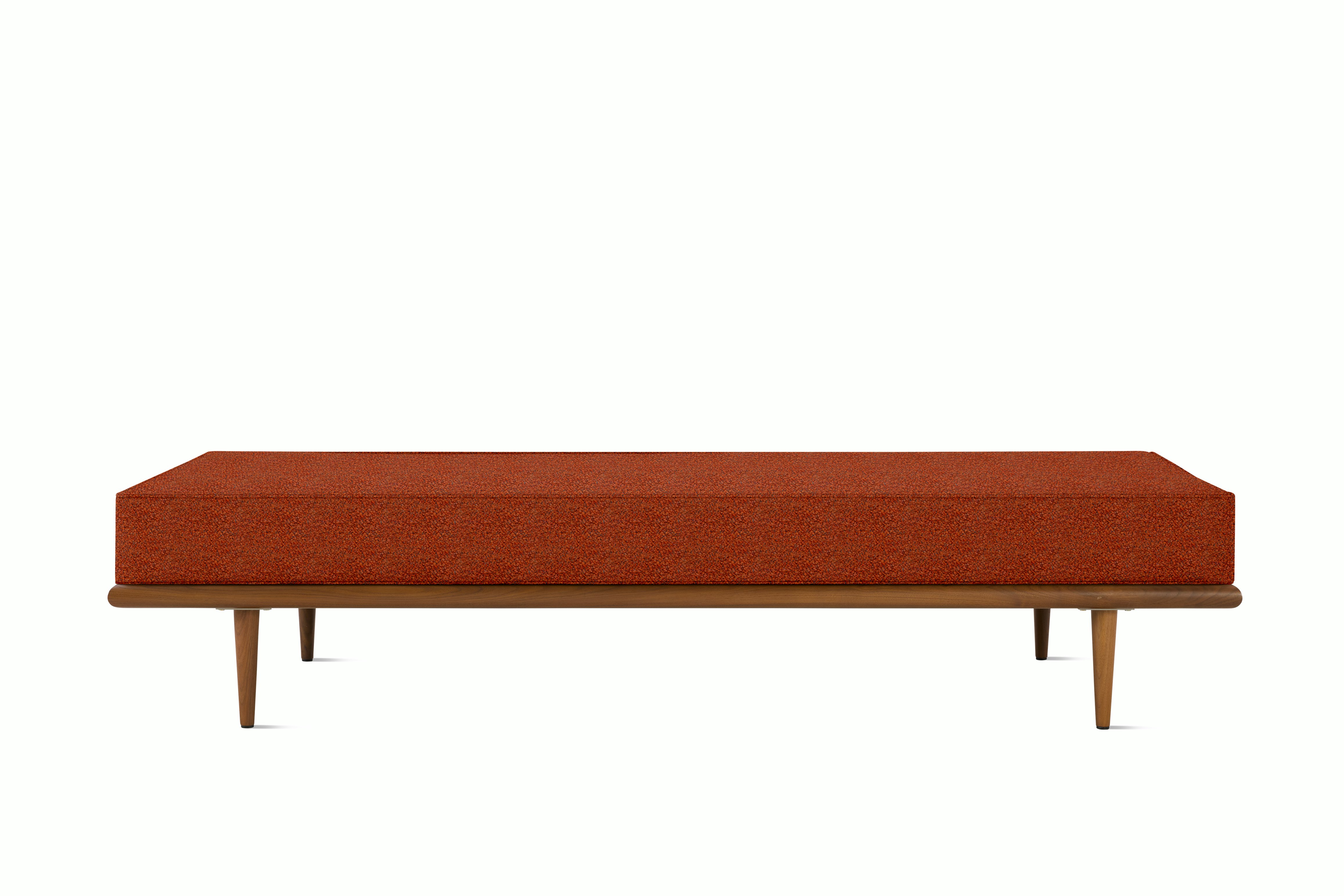 Nelson Daybed - Standard,  Walnut,  Whim,  Terra Cotta,  Taper