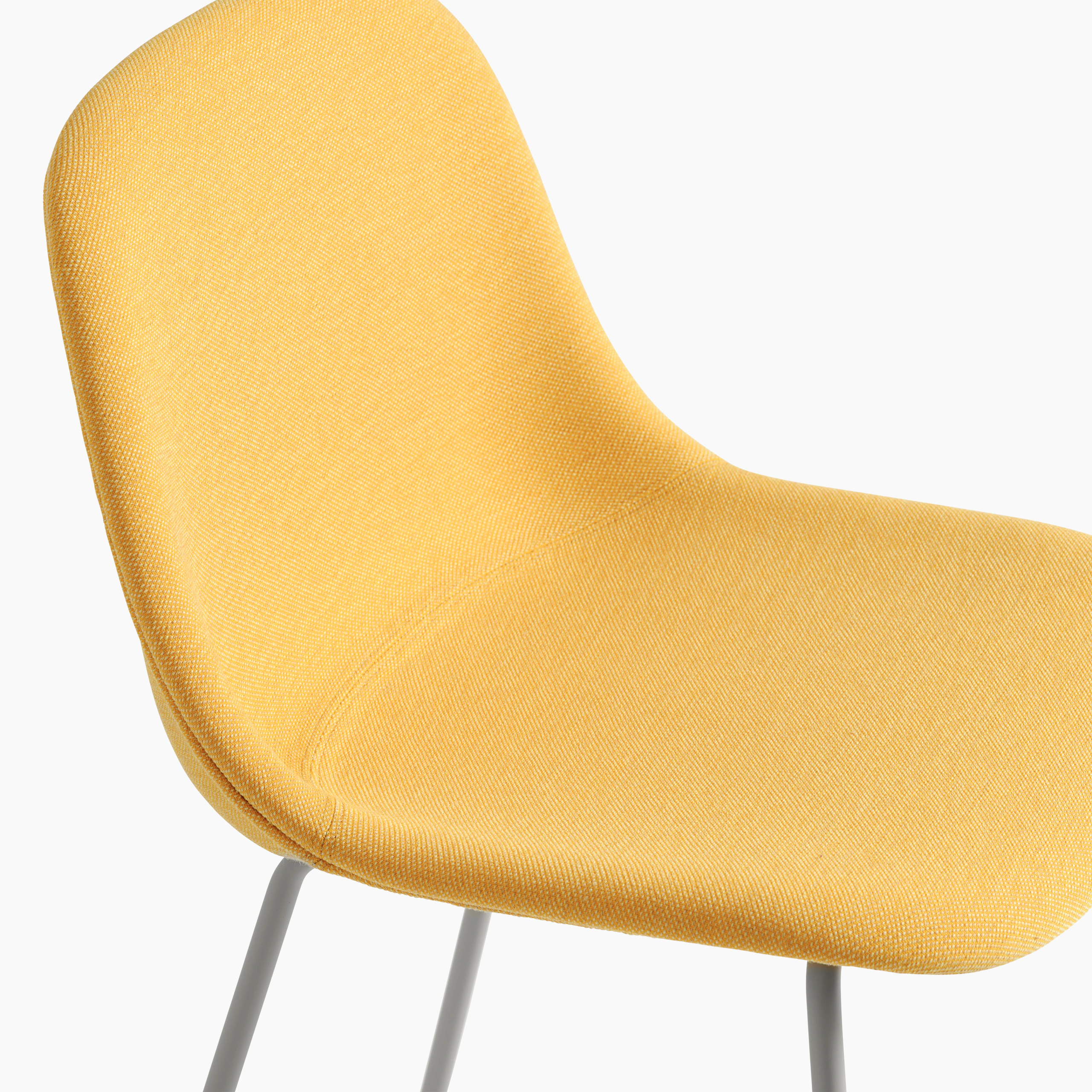 Fiber side chair tube steelcut quartet 434 grey detail