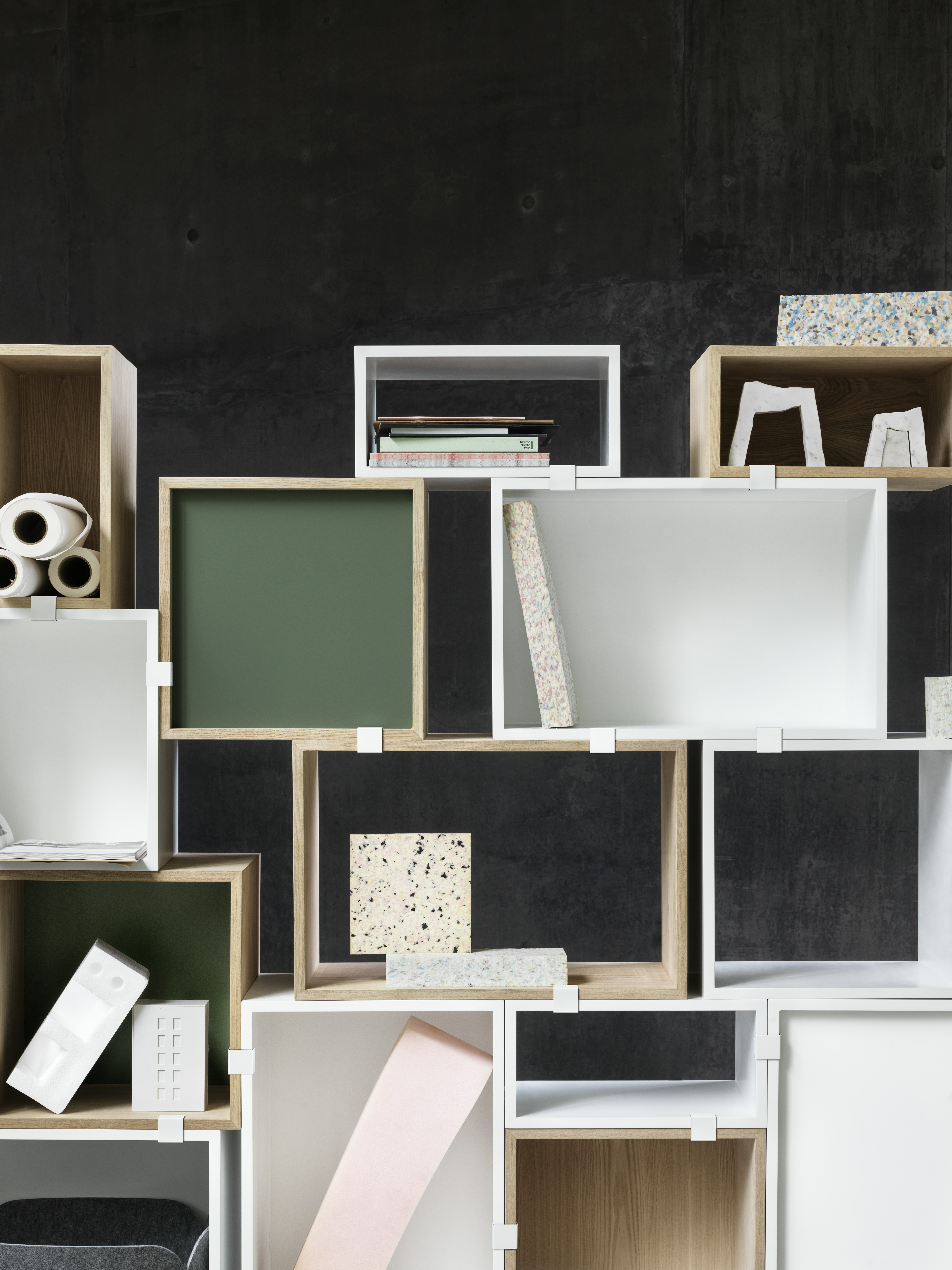 Stacked Storage Boxes