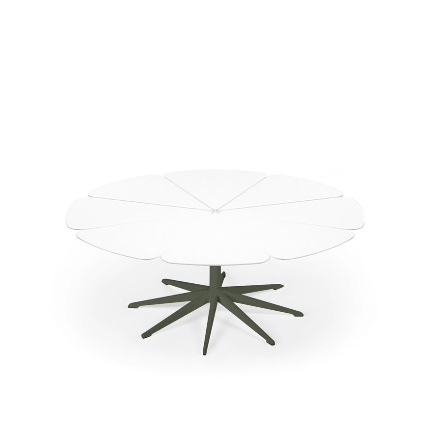 Petal Coffee Table - White, Green