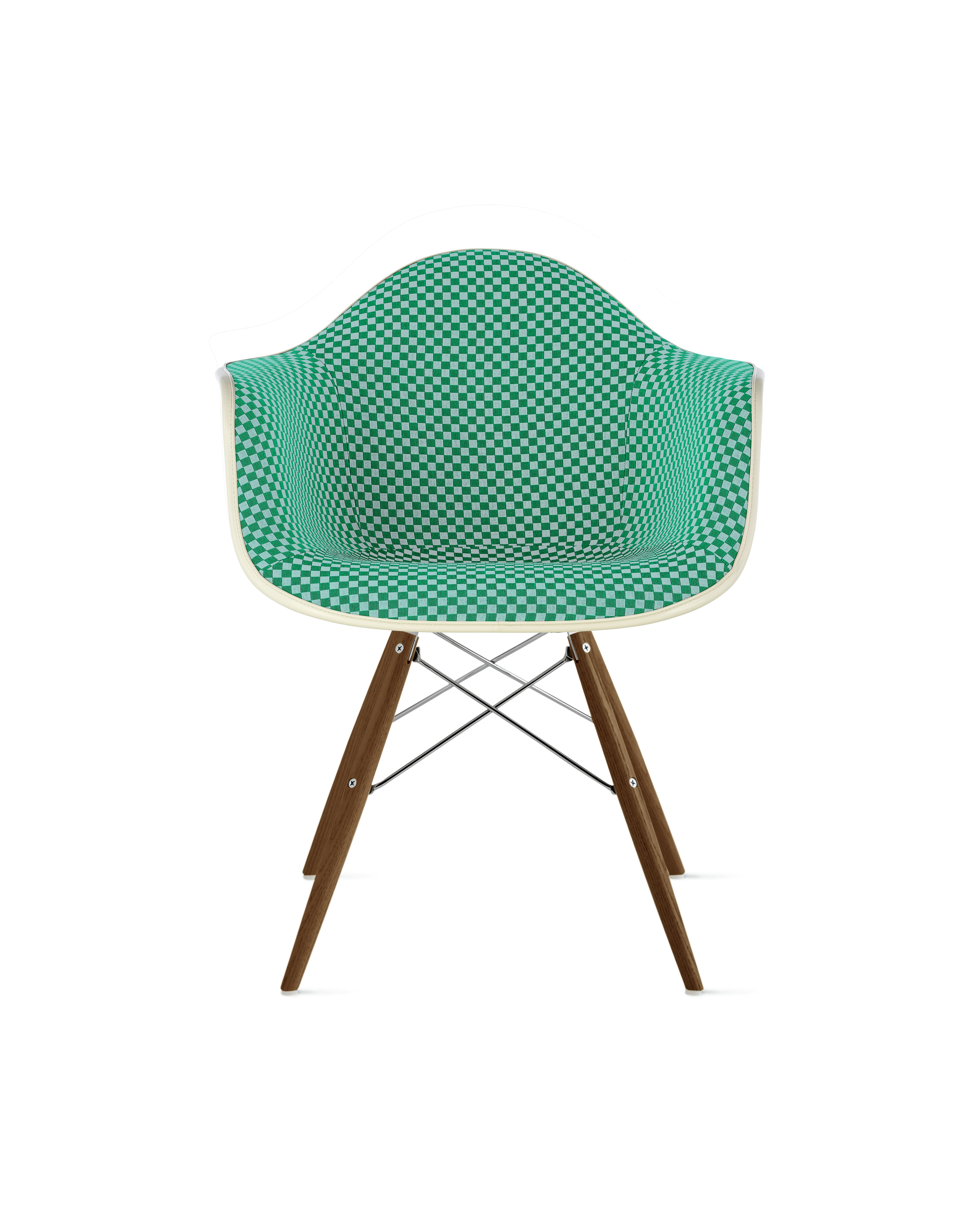 Eames Upholstered Molded Plastic Armchair