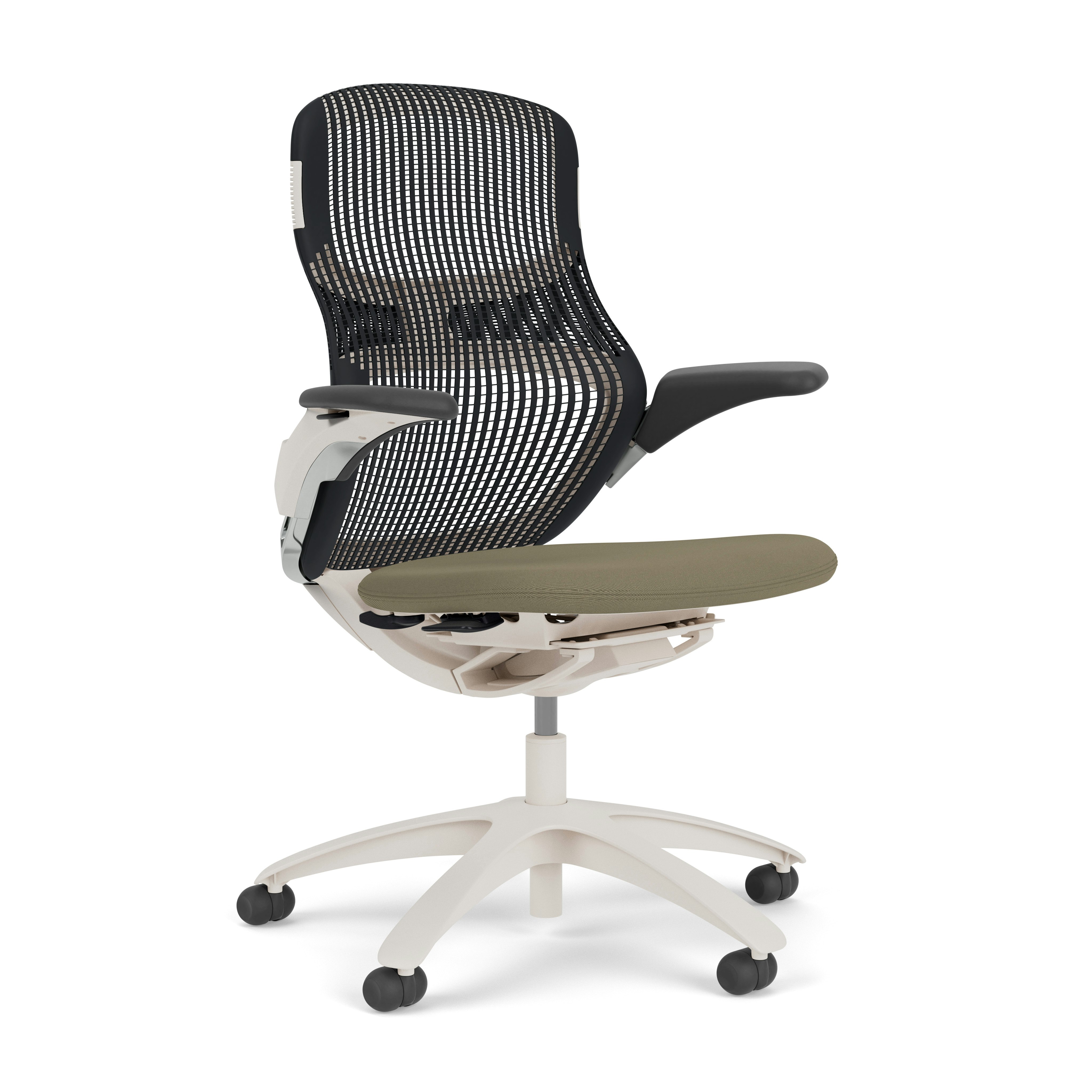 Generation Chair - Light, Height Adjustable, Onyx, Generation, Desert, Plastic Standard, Hard Wheel