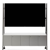 Rockwell Unscripted media cart tv support monitor support storage AV equipment mobile casters