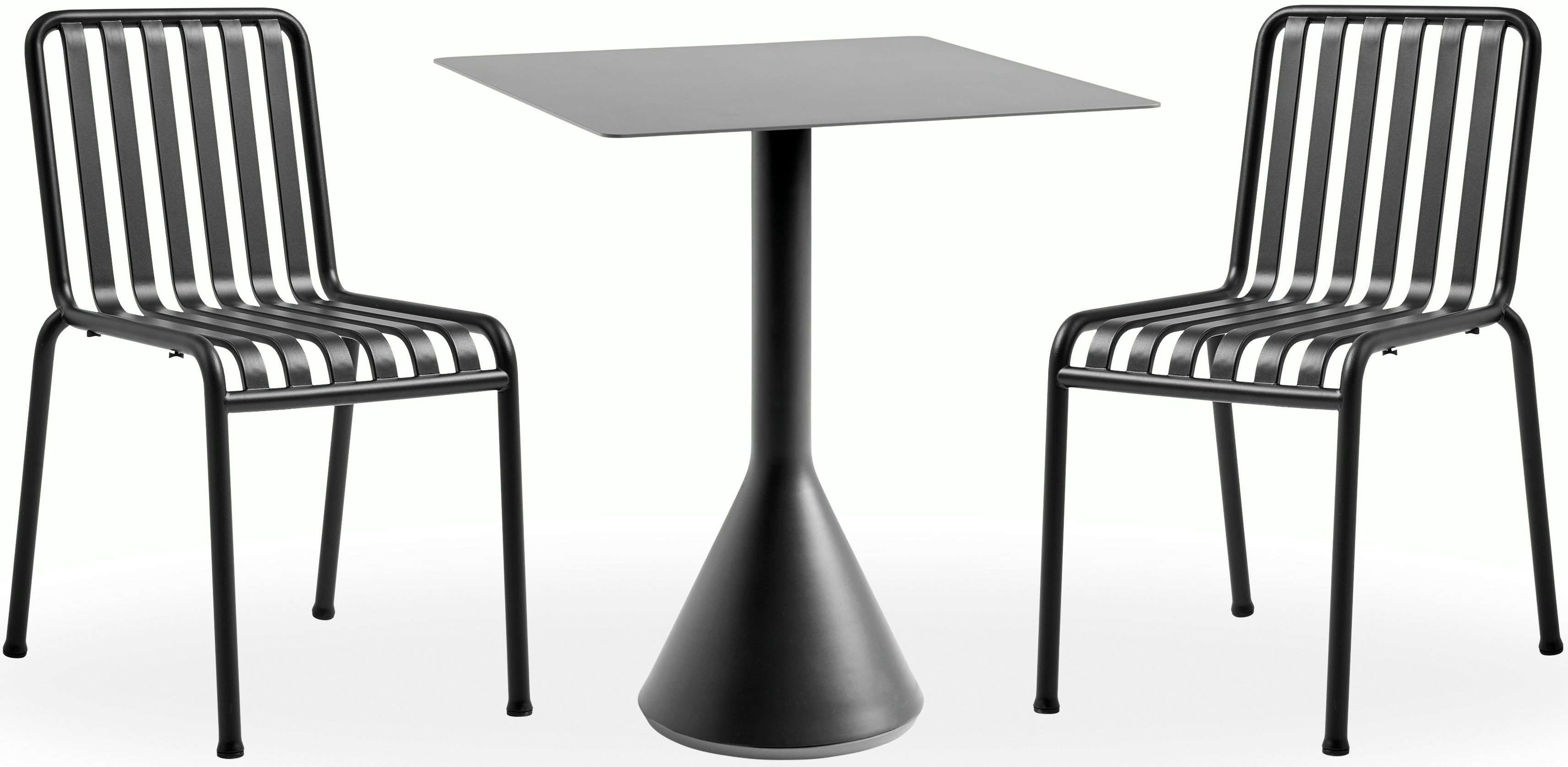 Palissade Caf&eacute; Set, Cone Table Square