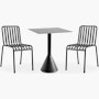 Palissade Café Set Palissade Café Set, Cone Table Square