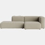 Mags One-Arm Sectional - Right, Pecora, Cream