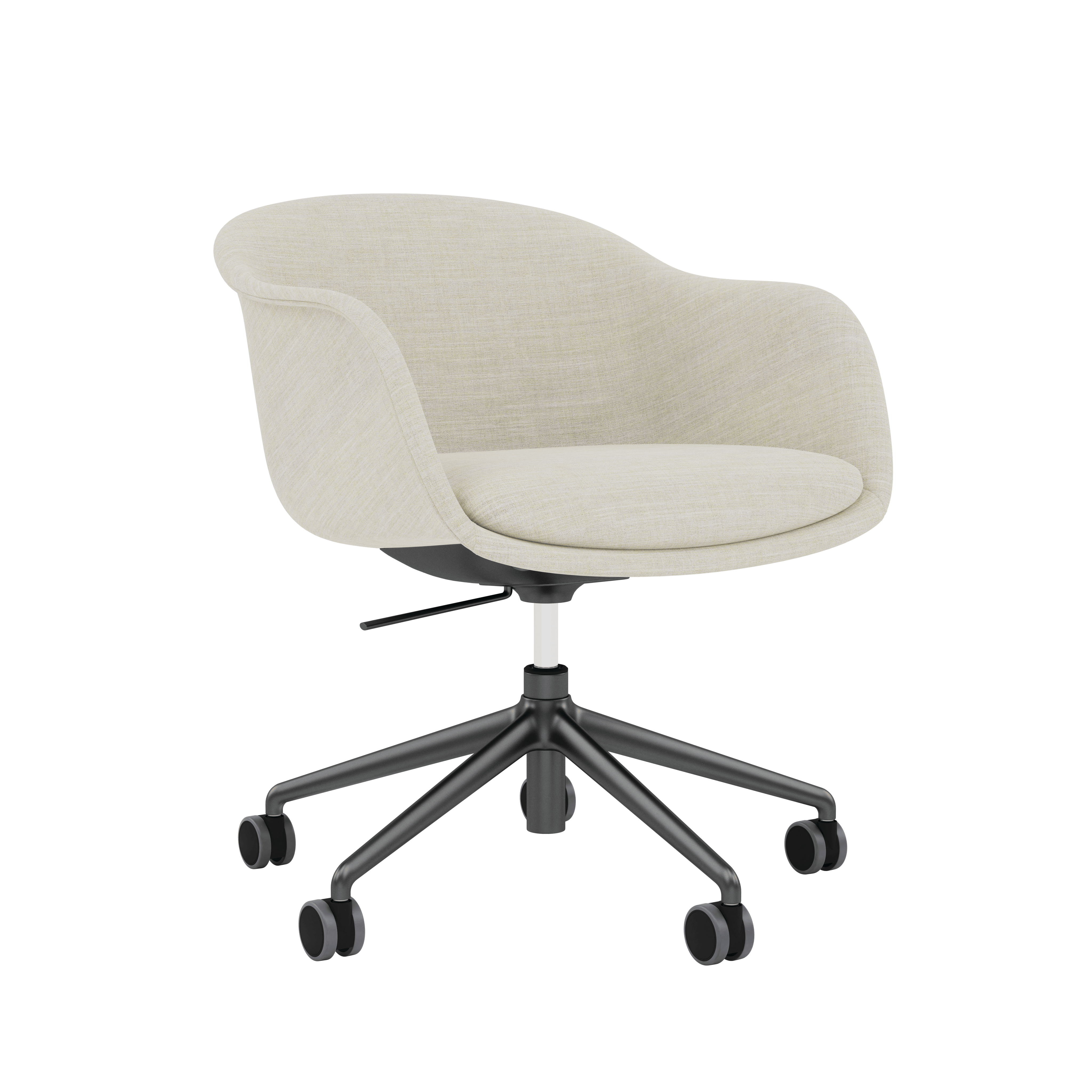 Fiber Conference Chair - Armchair,  Remix,  Cream,  Black Tube