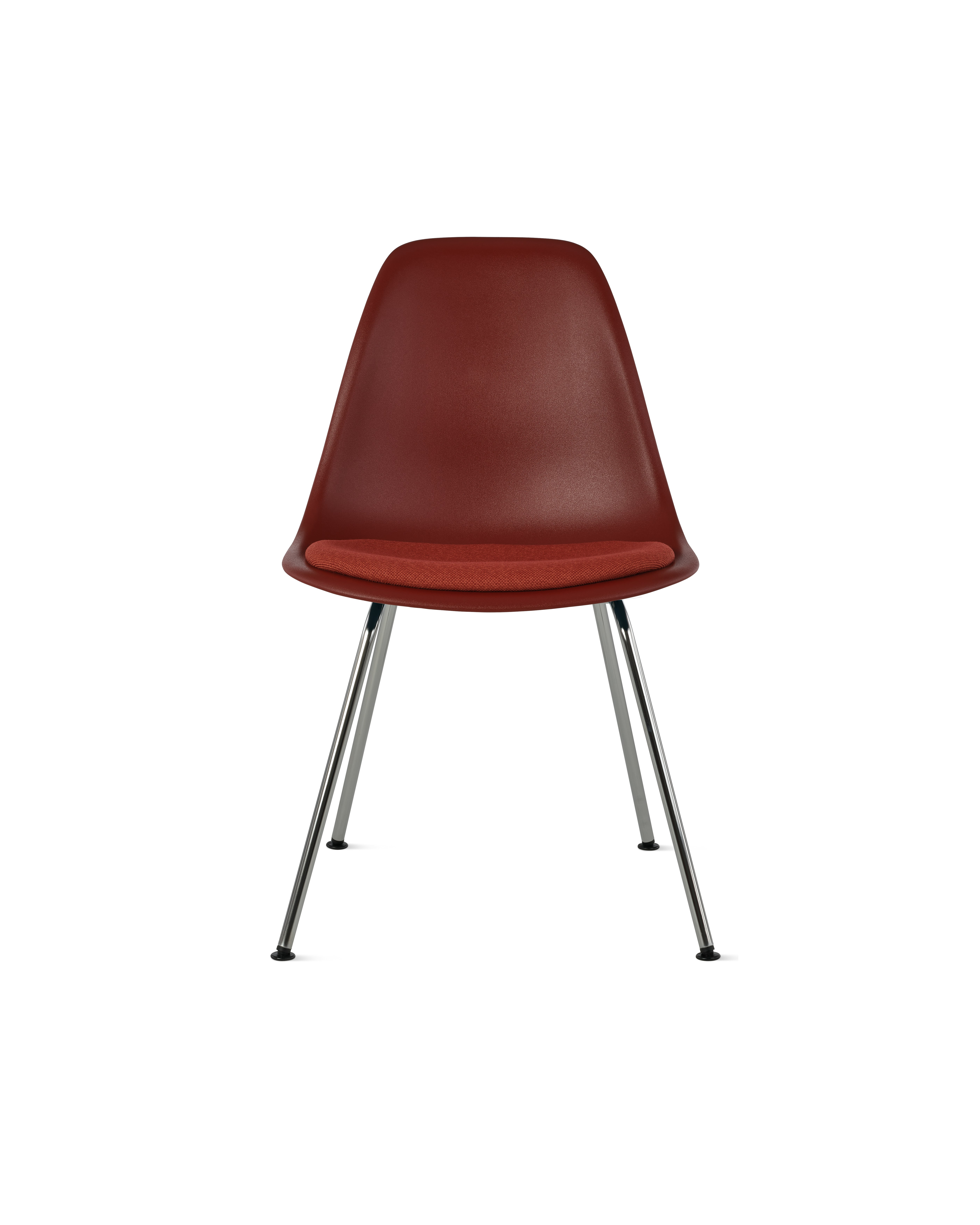 Eames Molded Plastic Side Chair with Seat Pad