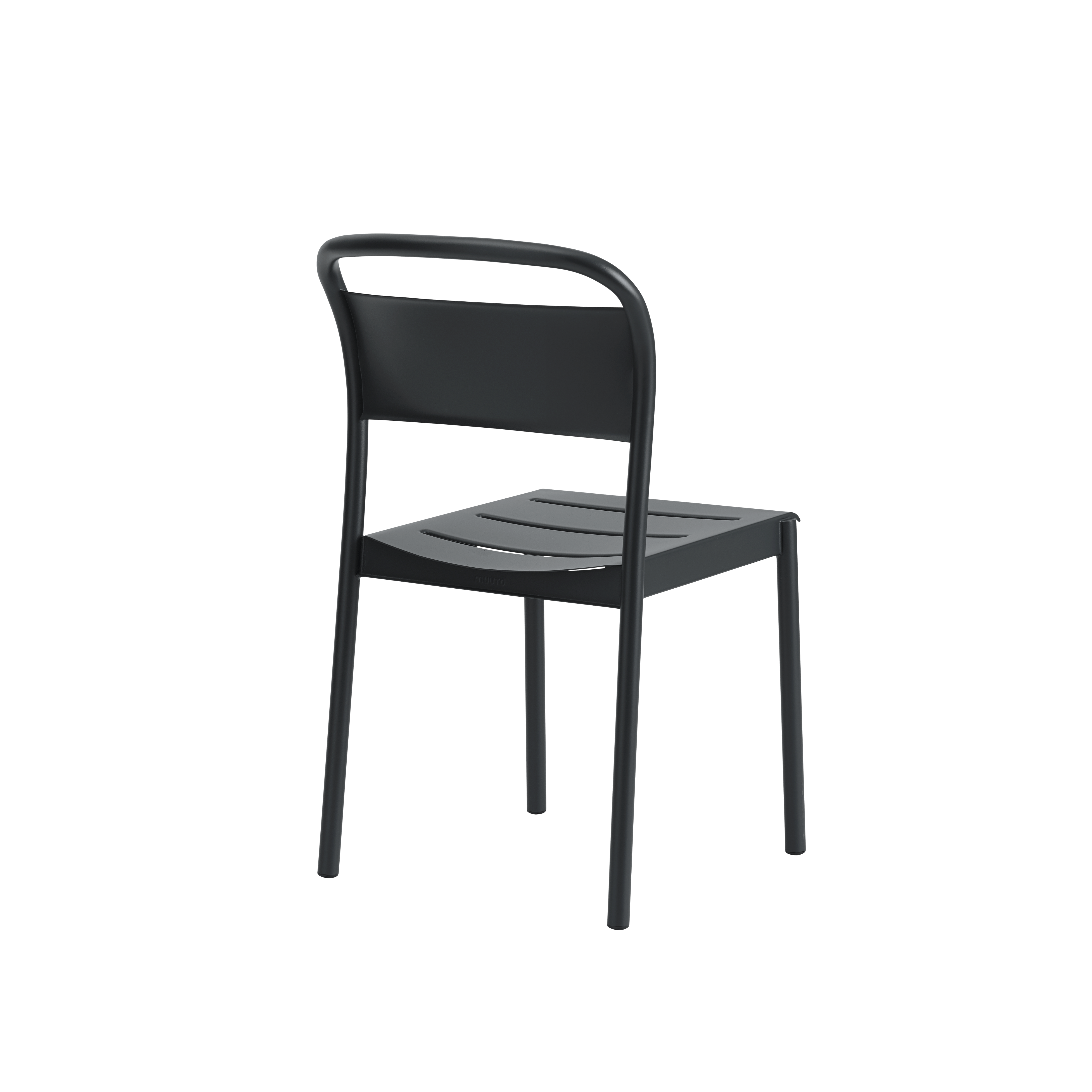 Linear Steel Chair - Side Chair,  Black