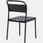 Linear Steel Chair - Side Chair,  Black