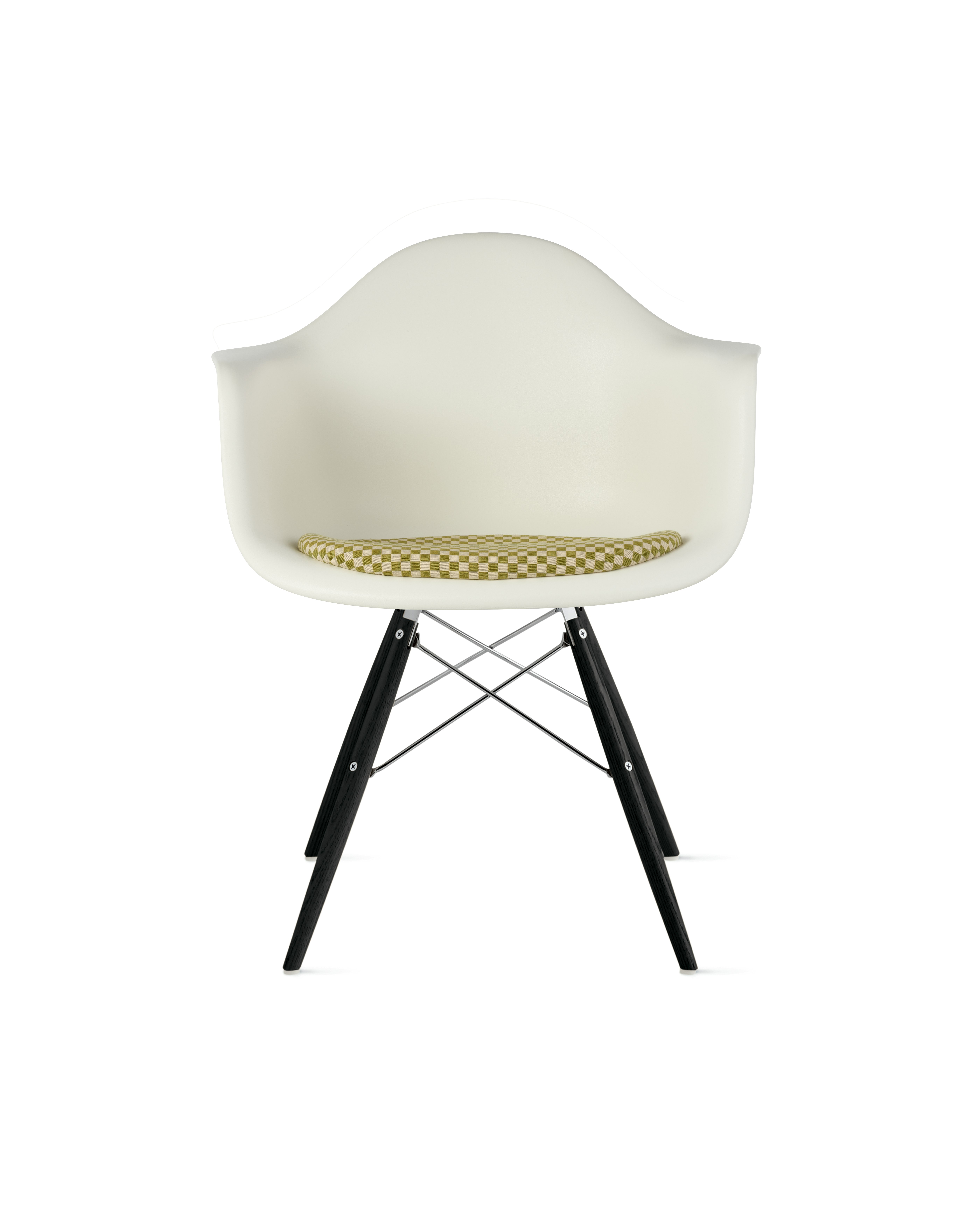 Eames Molded Plastic Armchair with Seat Pad
