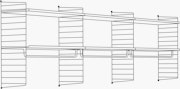 String Closet Shelving 36 High - 3 Bays - 24" Wide Shelves