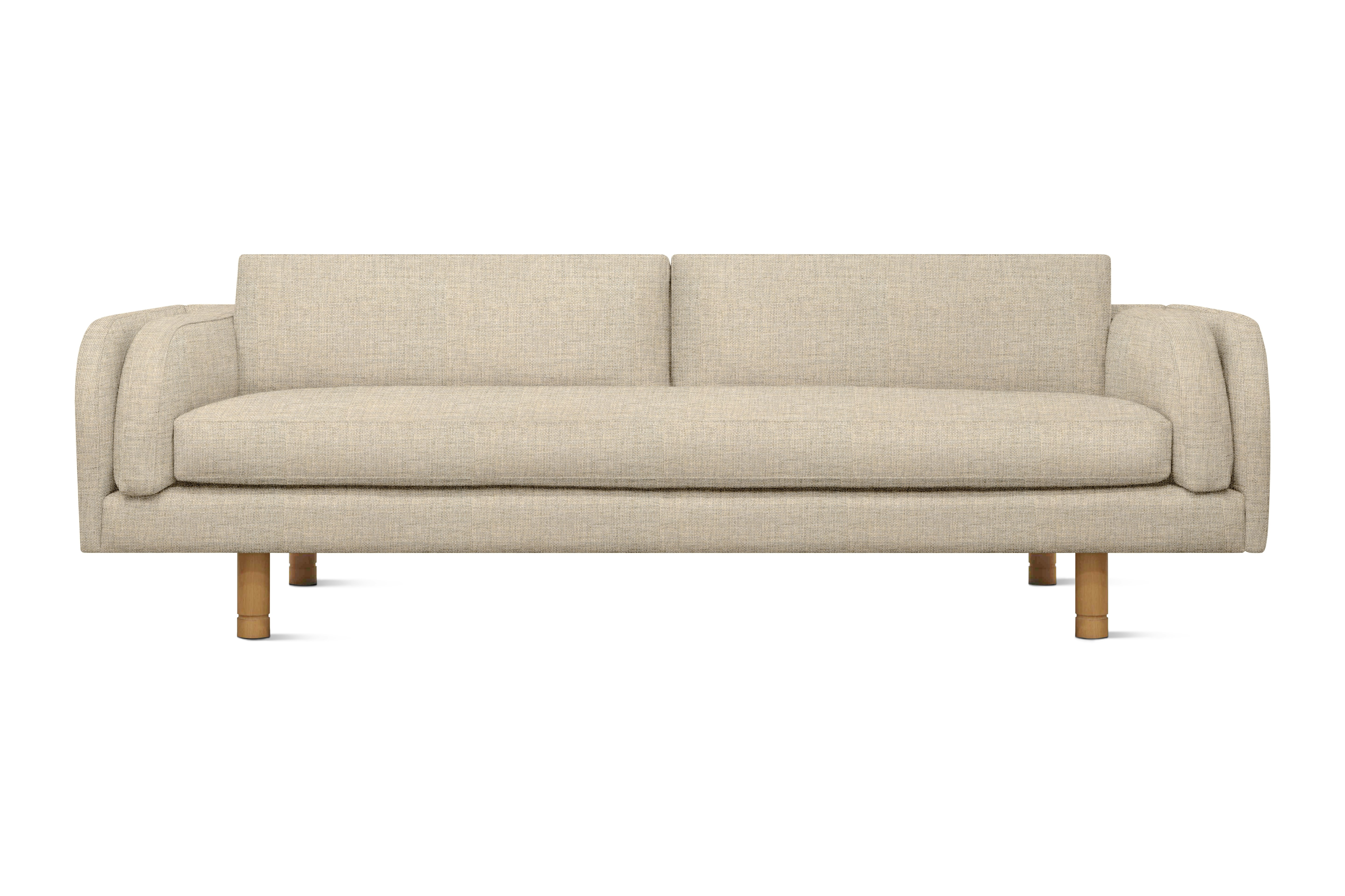 Moreno Sofa - Amelia,  Bisque,  Oak
