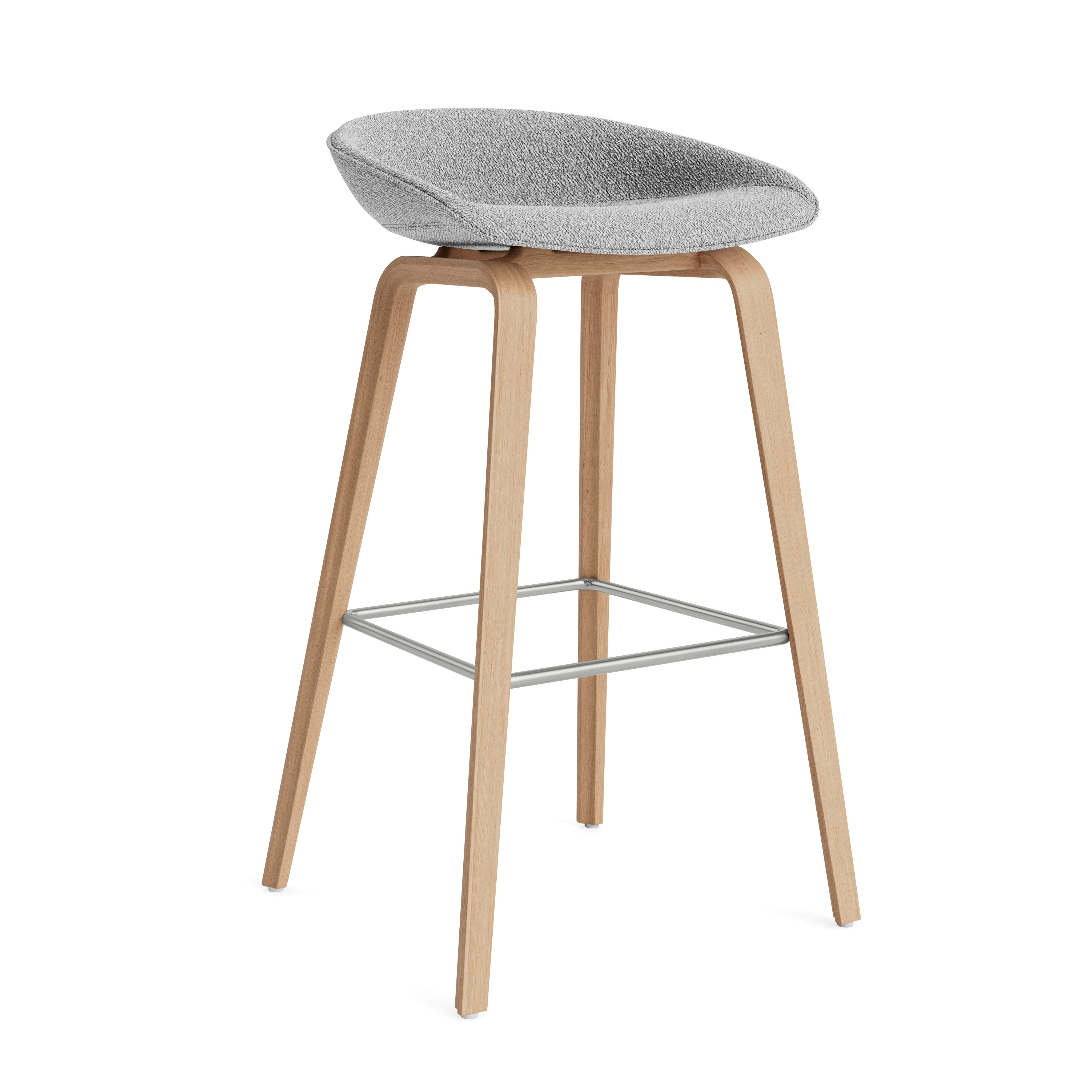 AAS 33 - Bar Height - Flamiber, C8 Grey - Matte Lacquered Oak