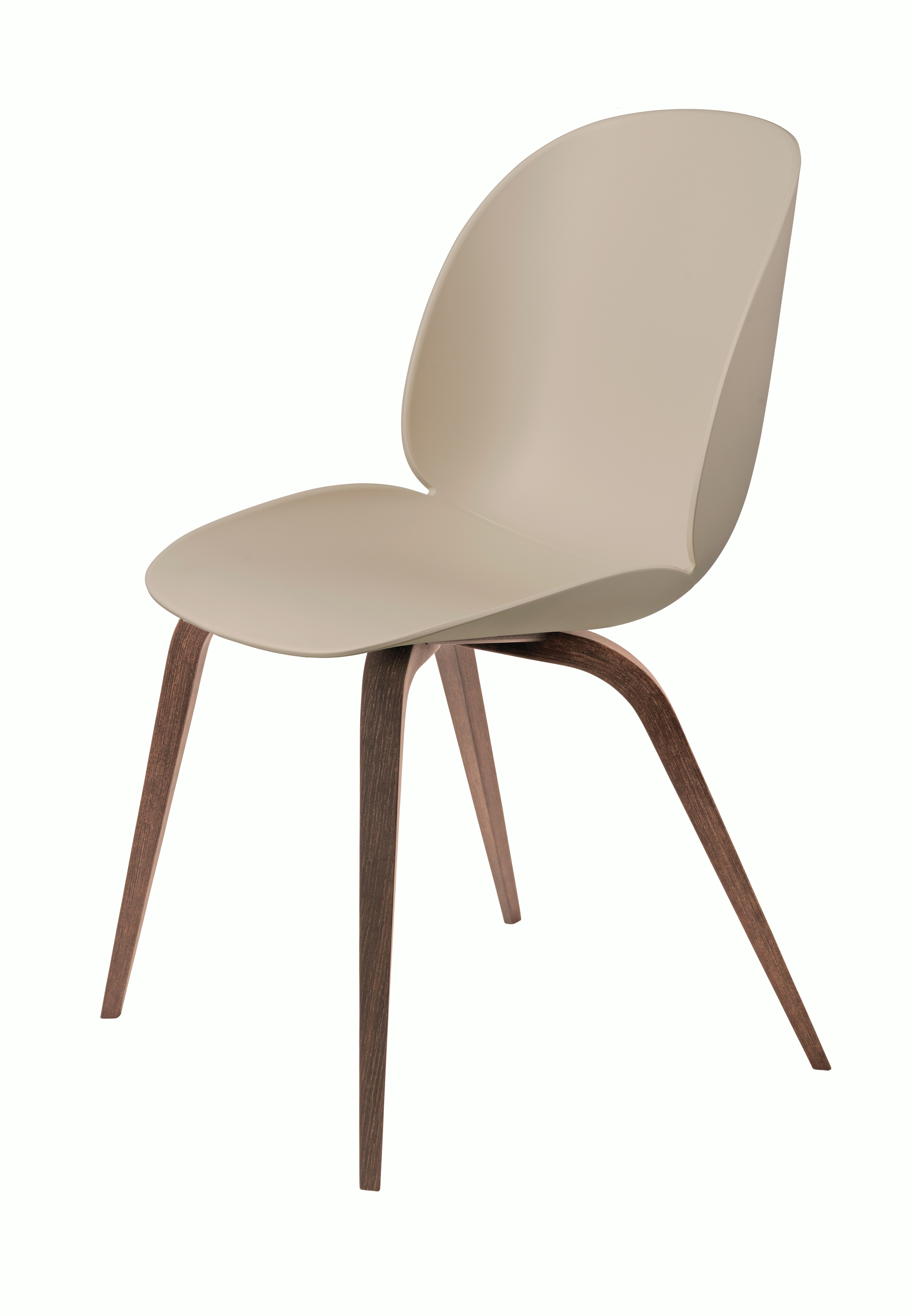 Beetle Side Chair,  Walnut Base