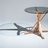 Knoll Frank Gehry Bentwood Face Off Table
