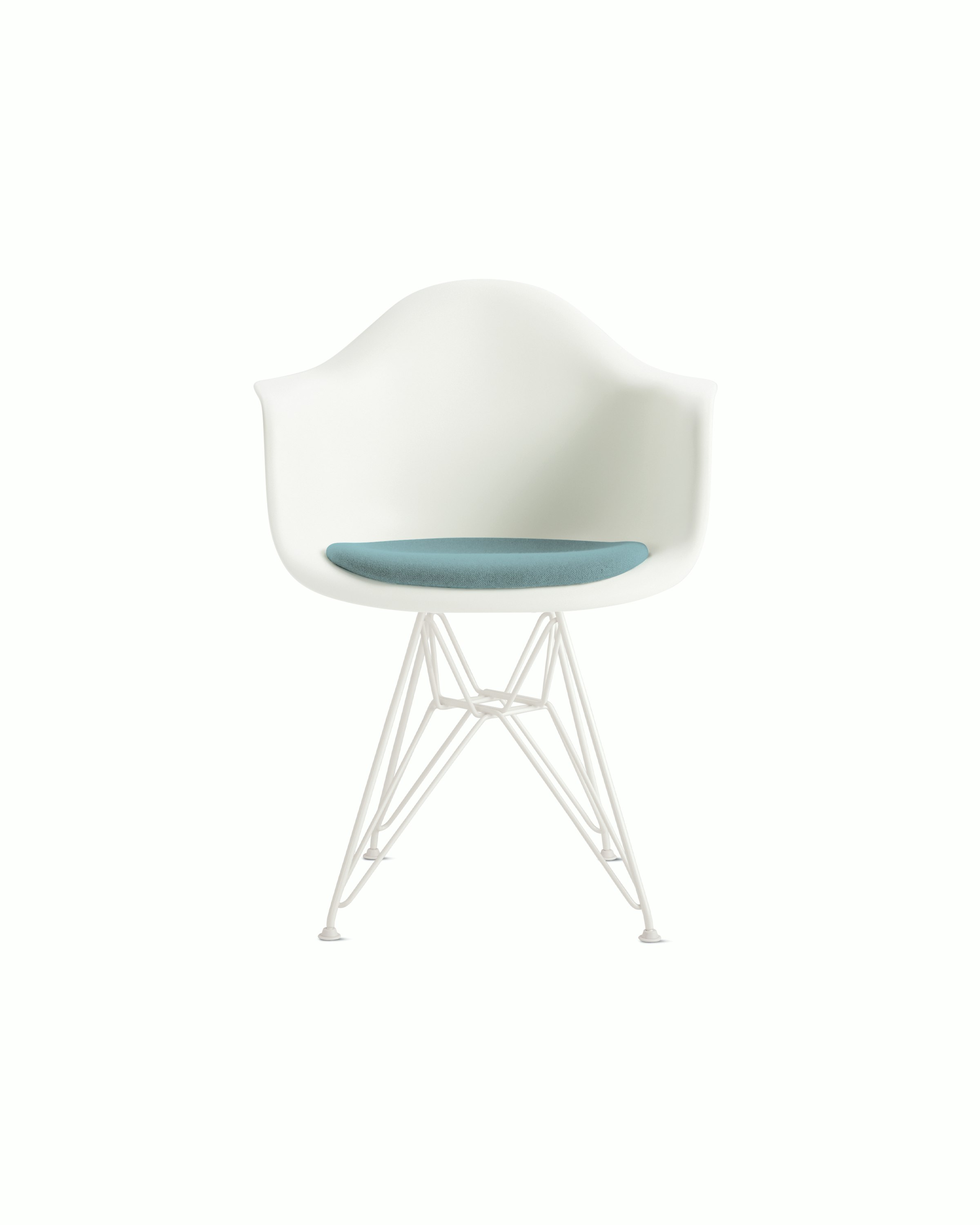 Eames Molded Plastic Armchair with Seat Pad – Herman Miller Store