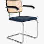 Cesca Chair With Upholstered Seat Pad Cesca Upholstered Seat Armchair