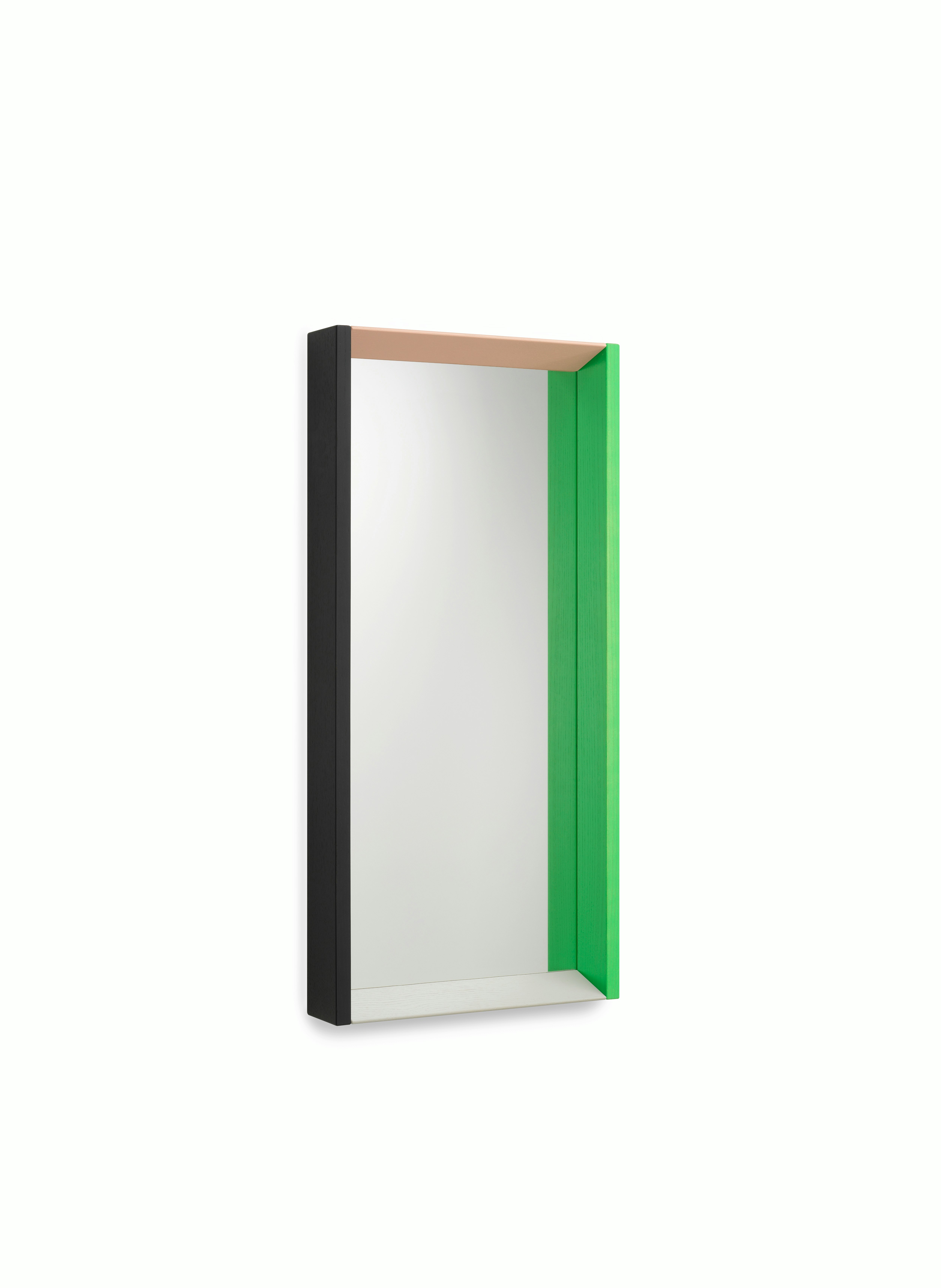 Colour Frame Mirror,  Green/Pink,  Medium
