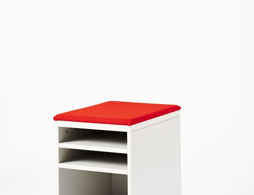 Anchor Pedestal Knoll Anchor Mobile Pedestal in White and Red Back