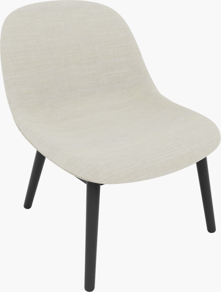 Fiber Lounge Chair - Lounge Chair,  Remix,  223 Cream,  Black Oak