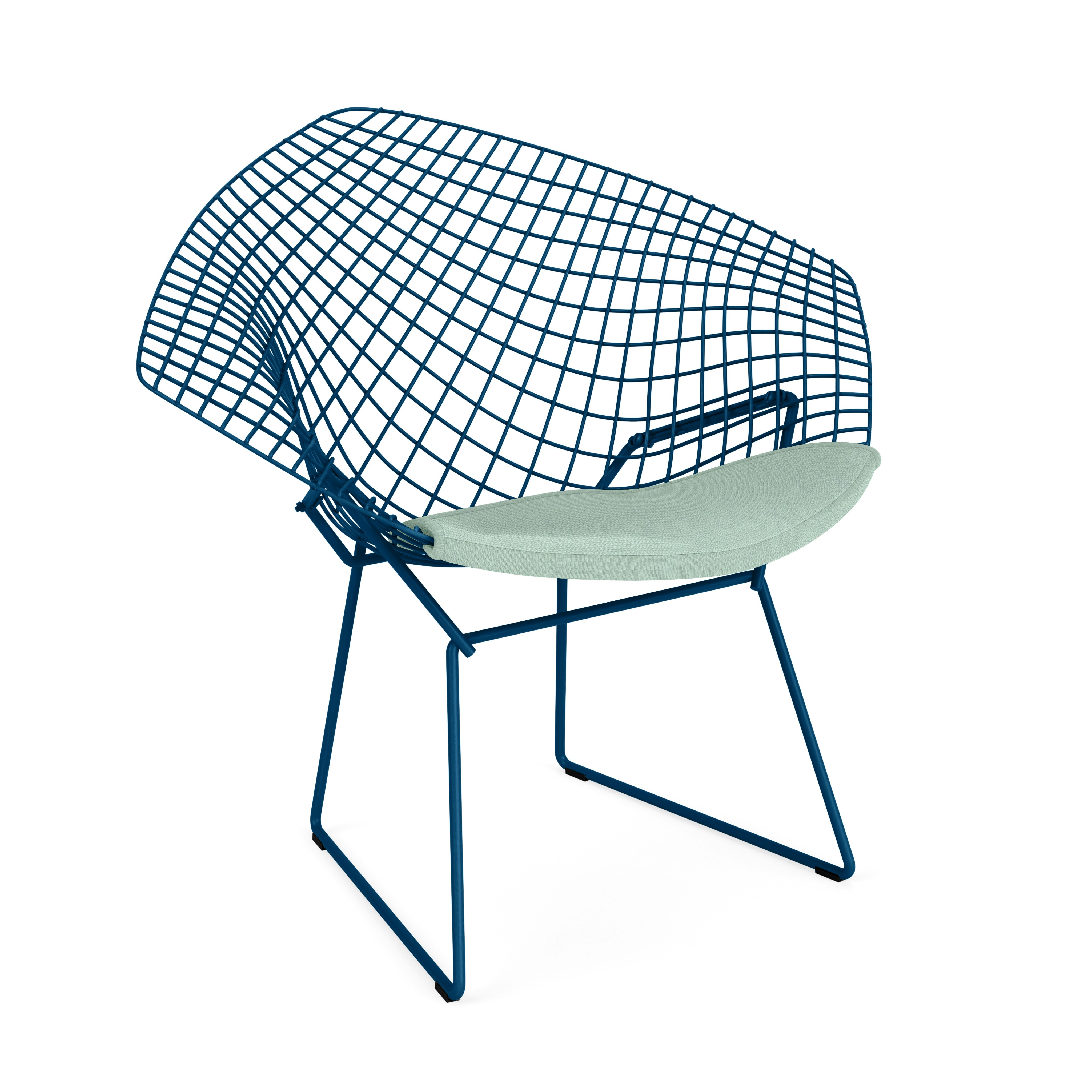 Bertoia Diamond Chair,  Blue,  Seat Pad,  Crossroad,  Cabana