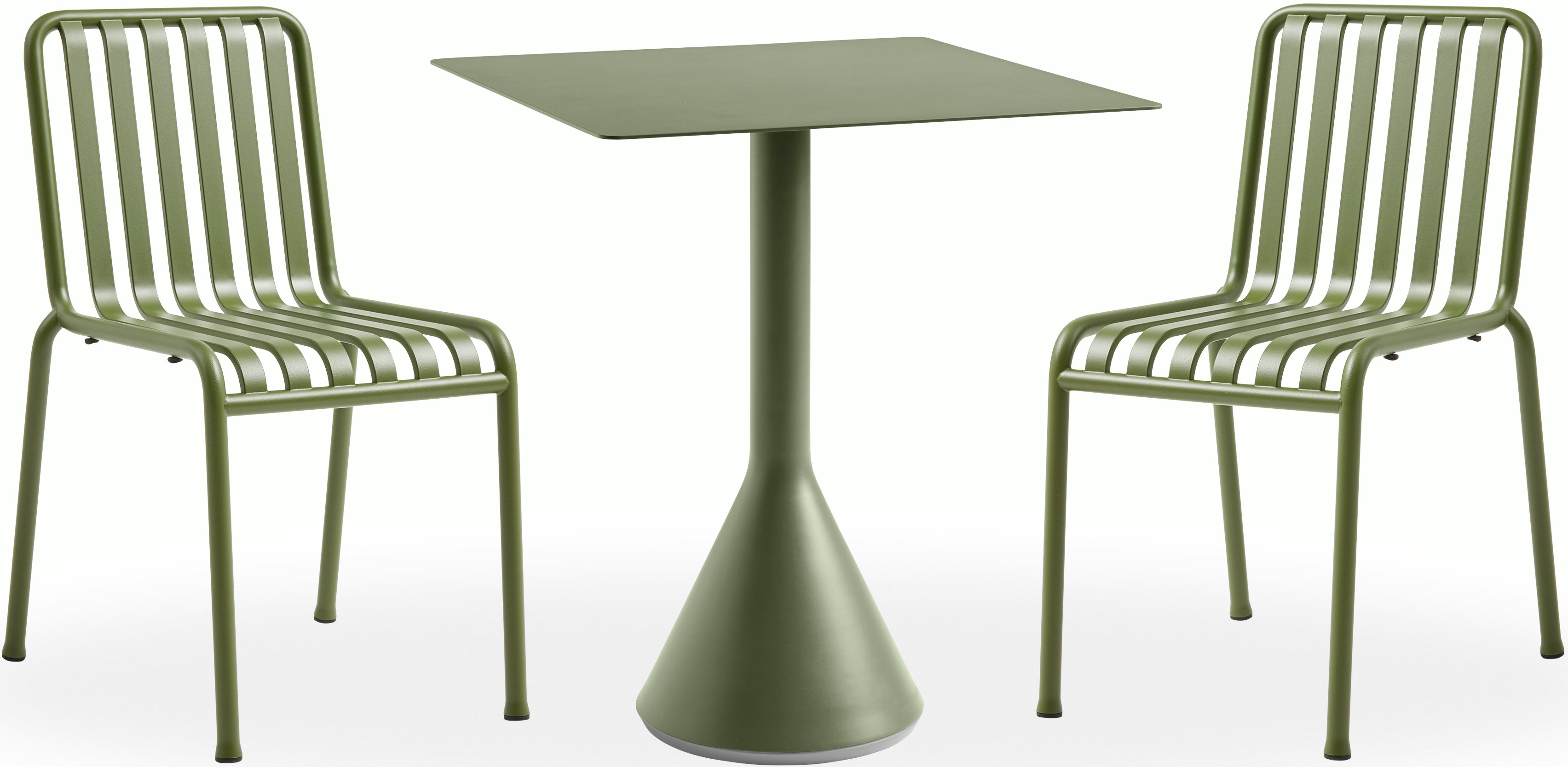 Palissade Caf&eacute; Set, Cone Table Square