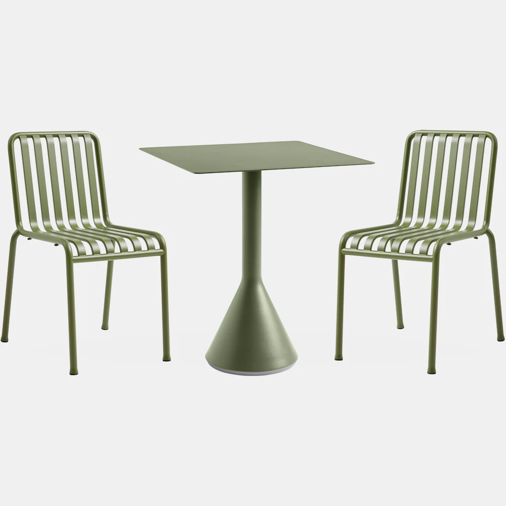 Palissade Café Set, Cone Table Square – Design Within Reach