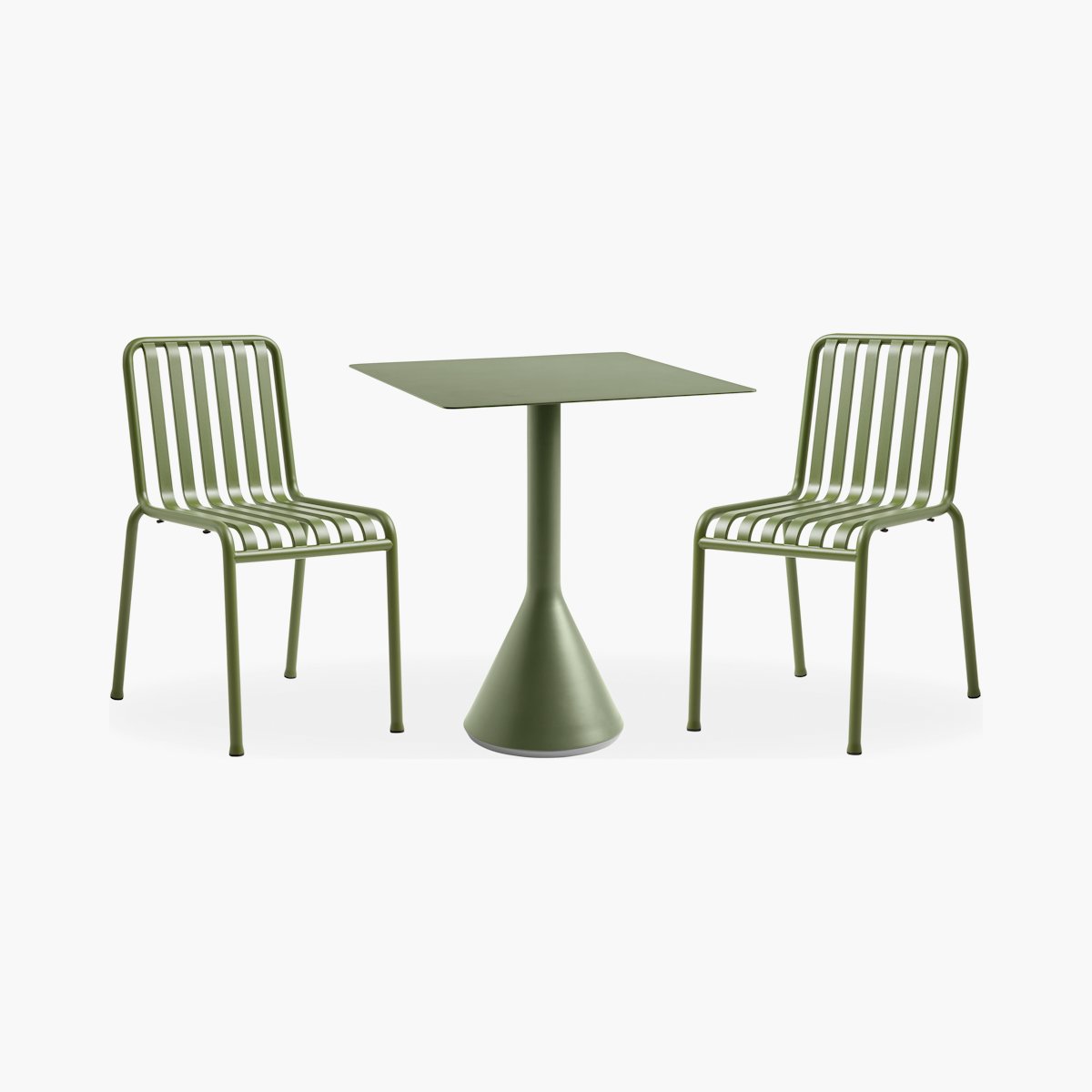 Palissade Café Set Palissade Café Set, Cone Table Square