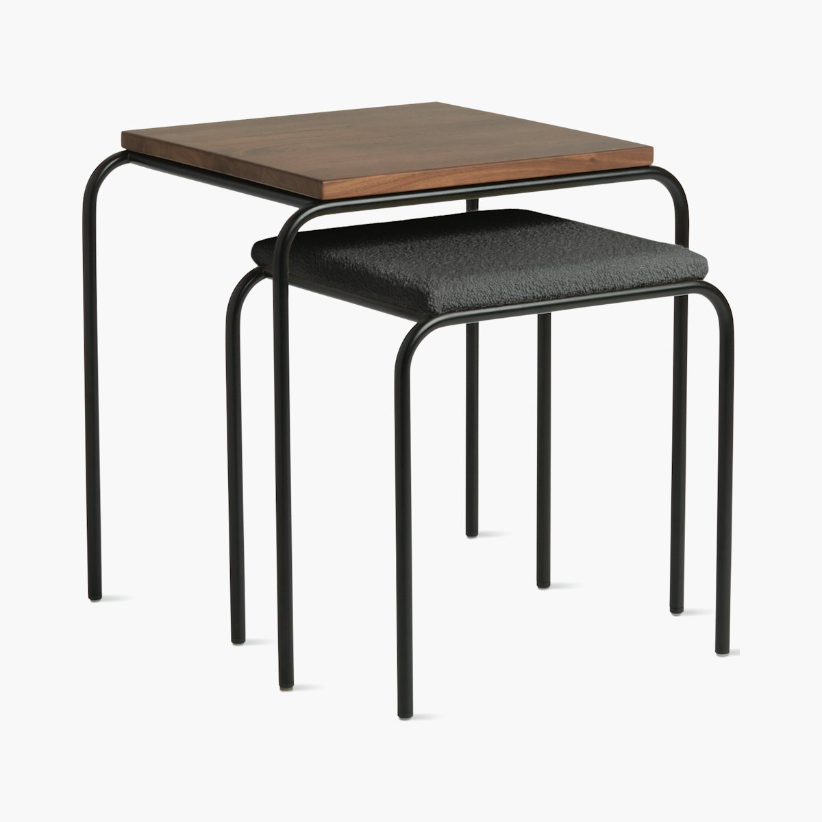 Fellow Nesting Table with Stool