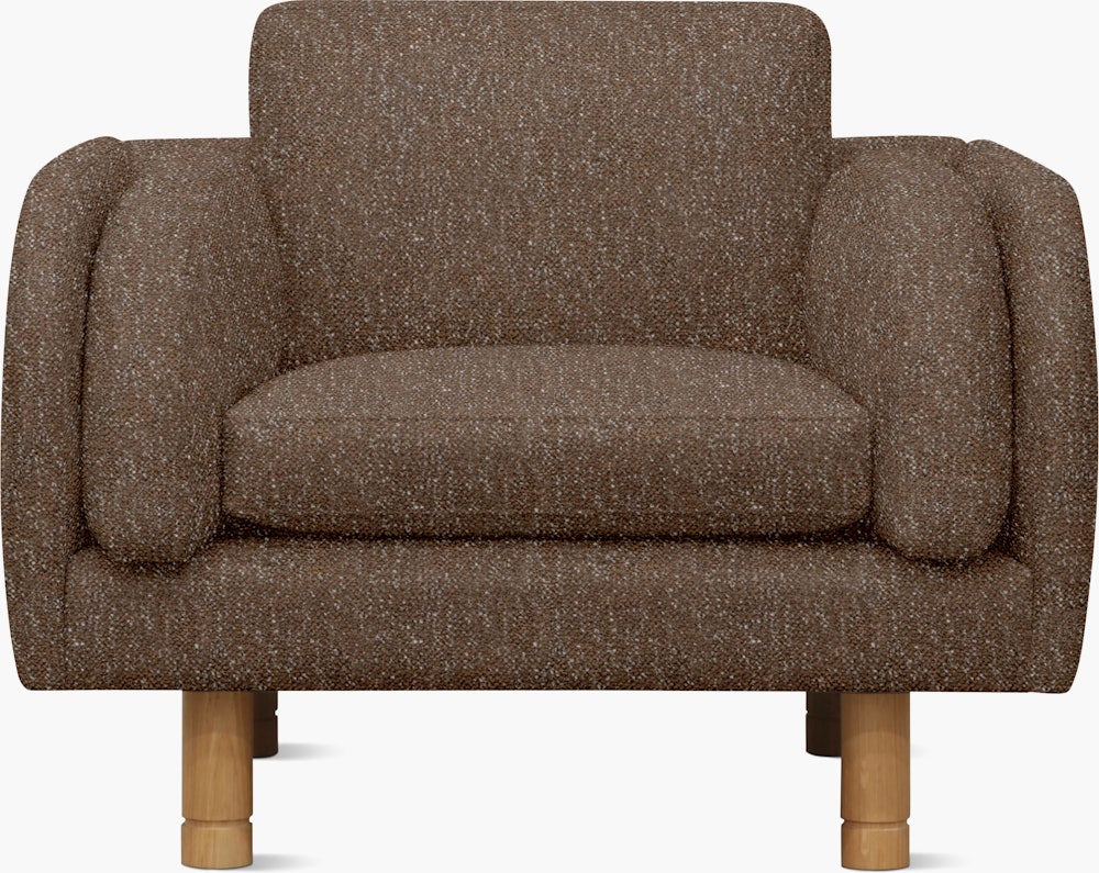 Moreno Lounge Chair - Novato,  Chocolate,  Oak