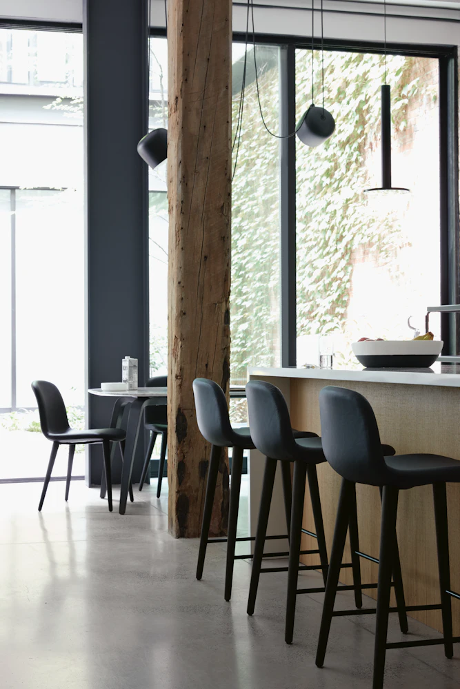 brocco-glutathione black stool Ciao Bella Spindle Back Counter Stool-Black Black Leather Bar Stool