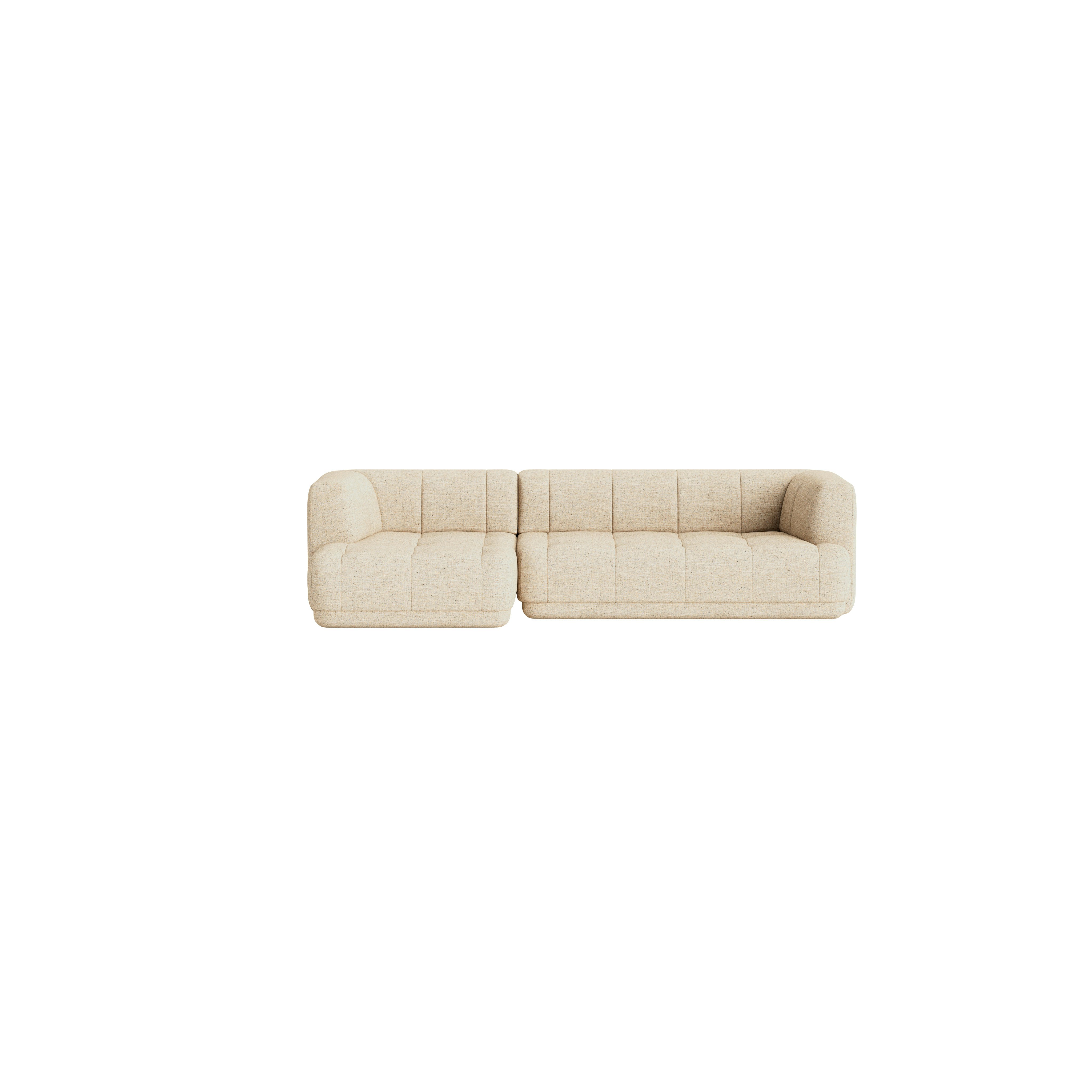 Quilton Chaise Sectional - Left, Bolgheri, Natural