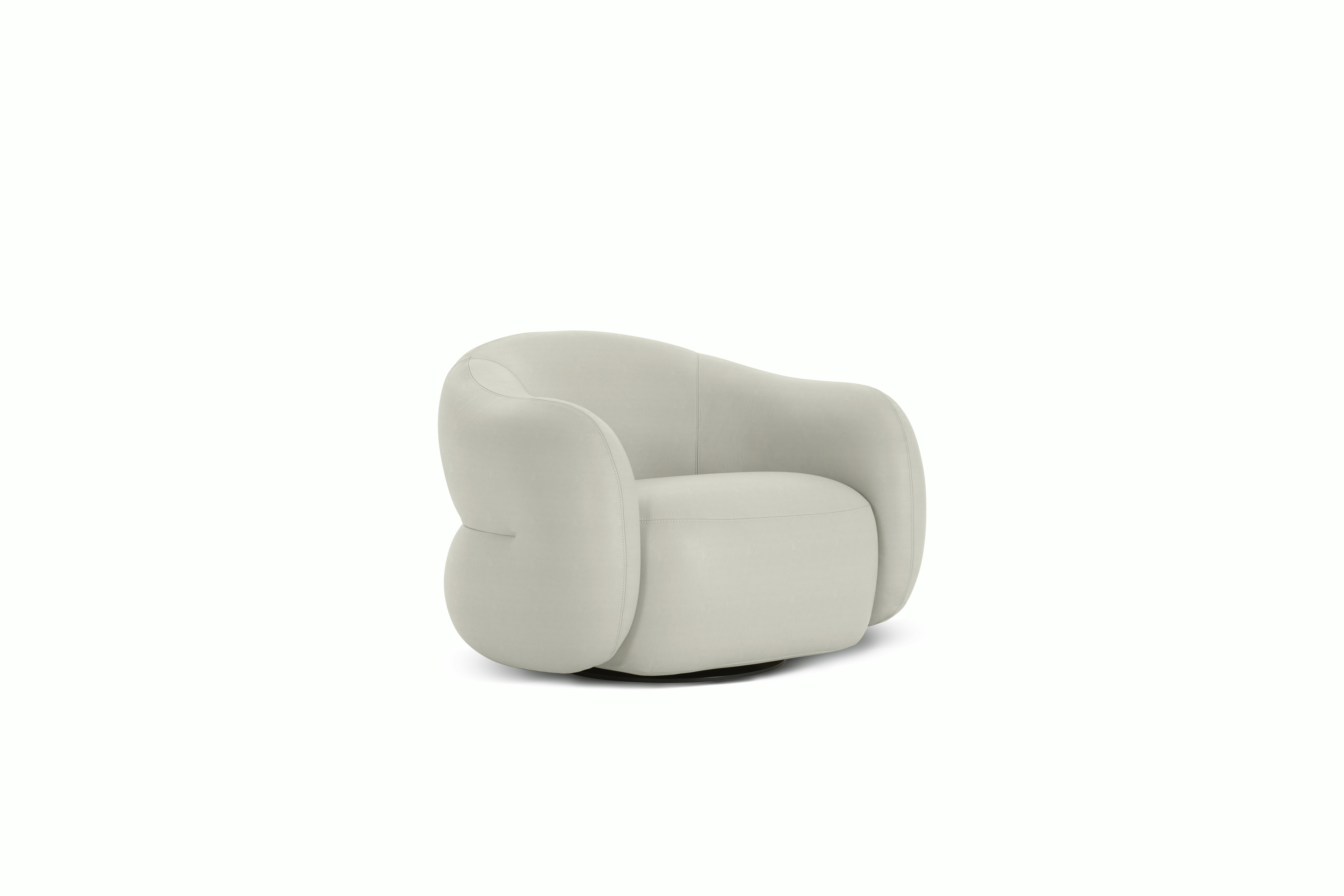 Soffi Swivel Chair, Leather