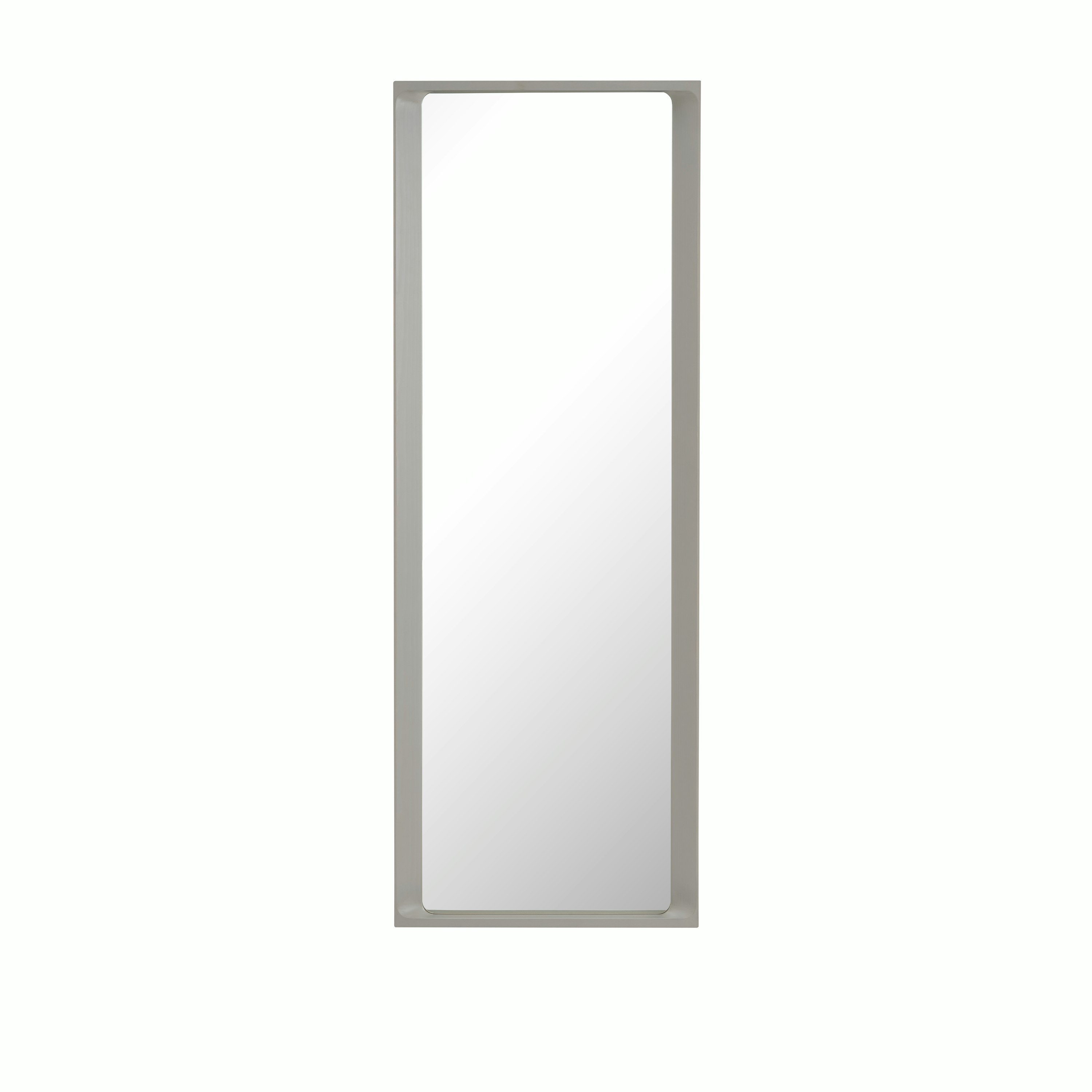 Arced mirror 170x61 light grey