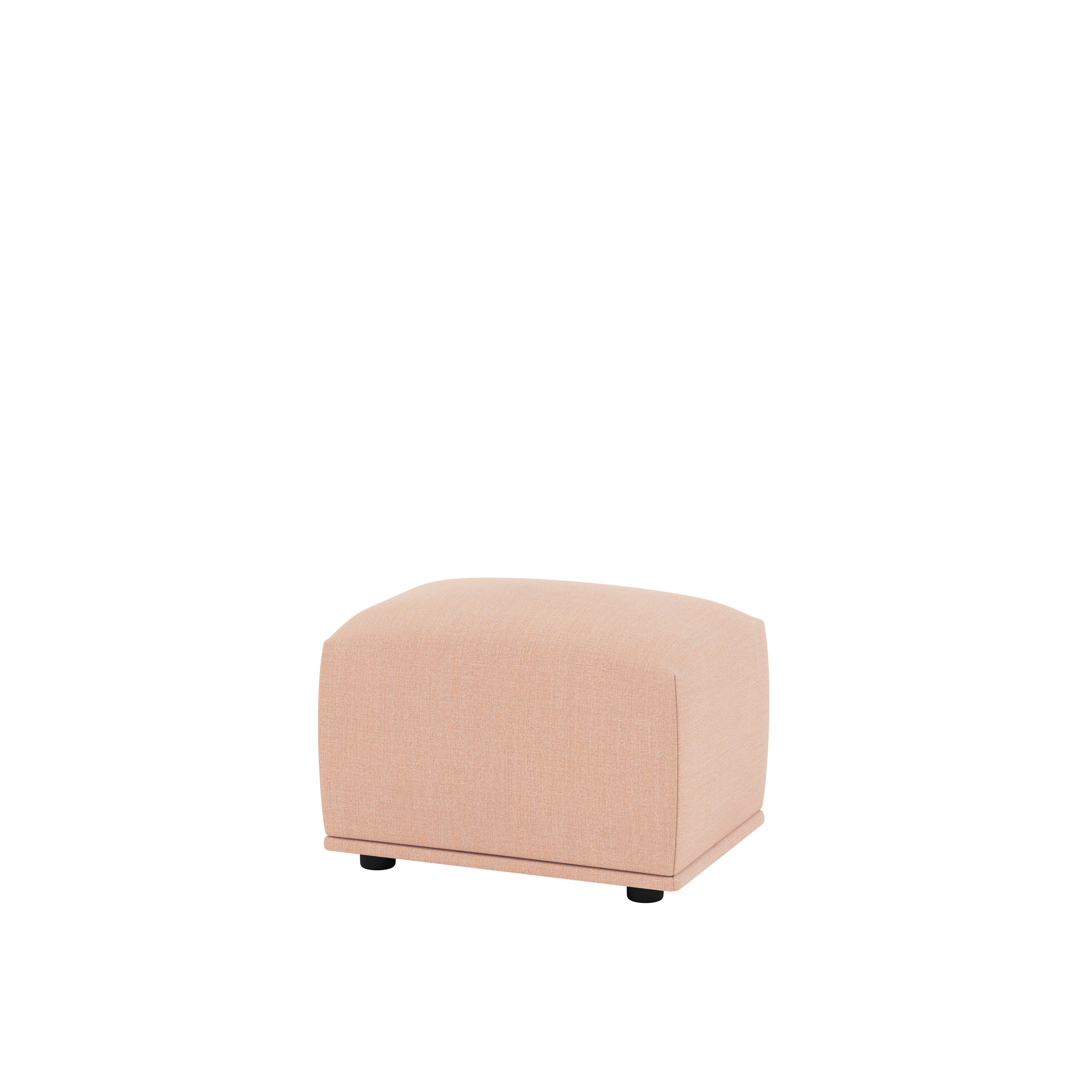 Echo Pouf, Small, Remix 612, Rose, 15" x 20"