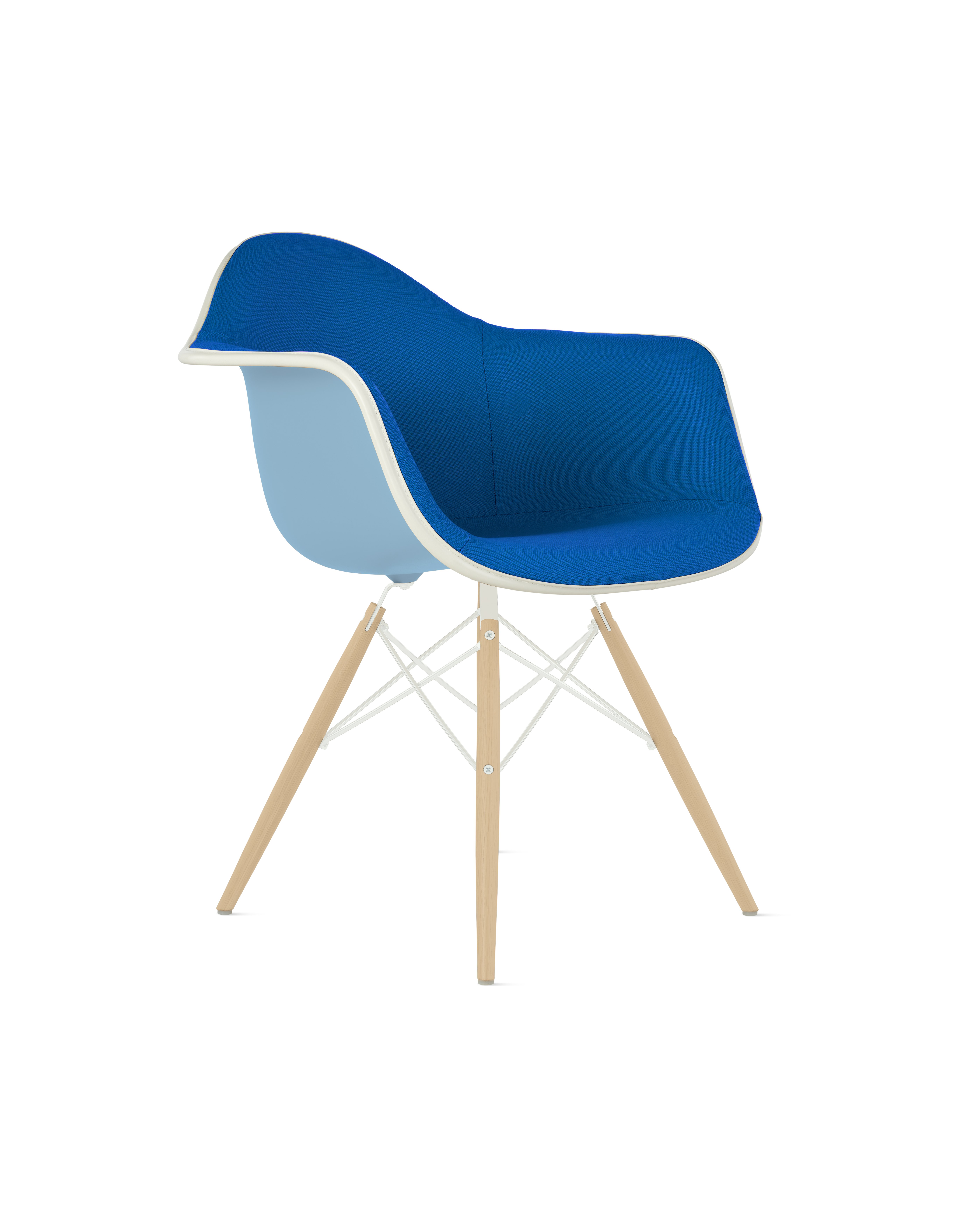 Eames Upholstered Molded Plastic Armchair