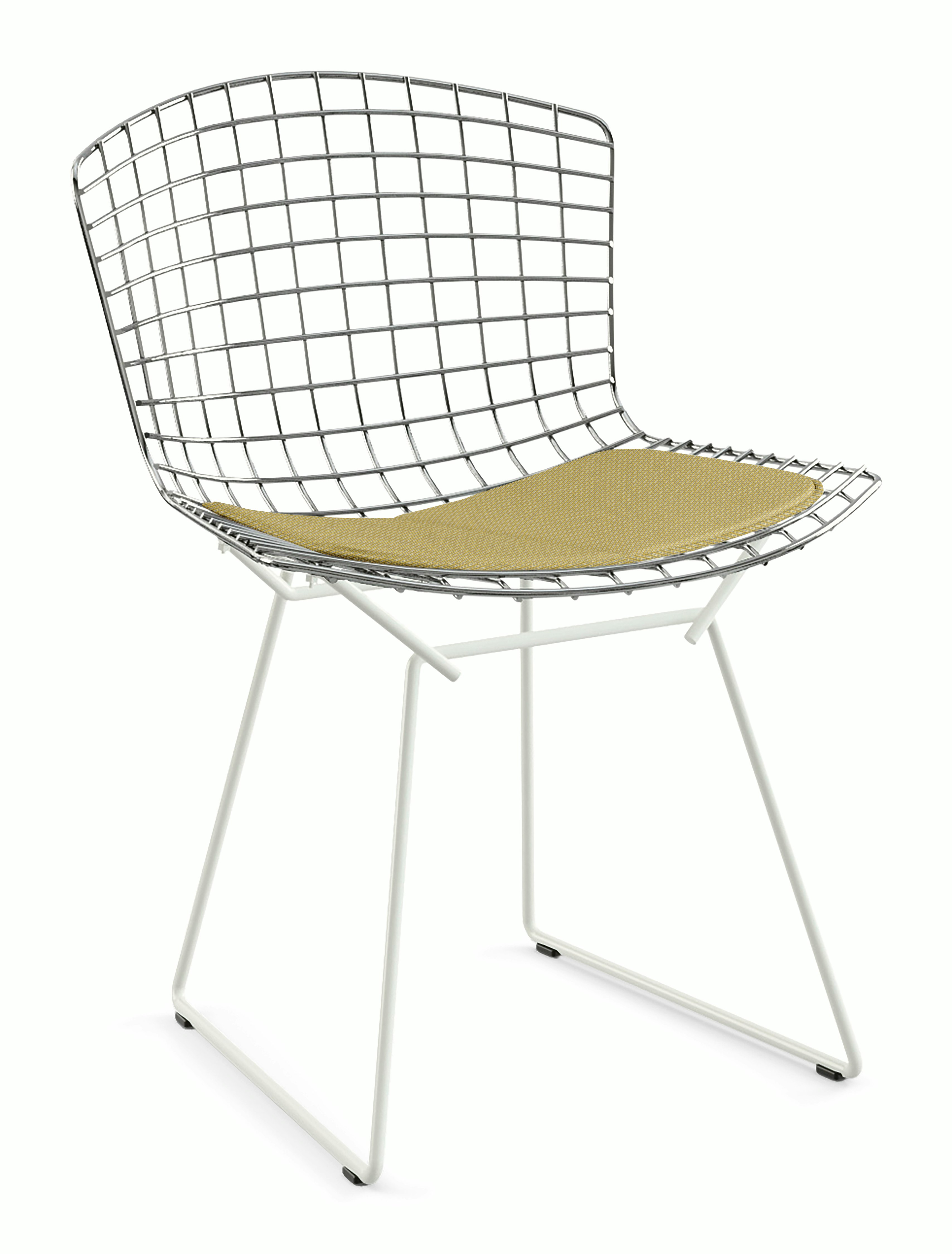 Bertoia Two-Tone Side Chair with Seat Pad