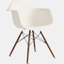 Eames Molded Plastic Dowel-Leg Armchair (DAW)