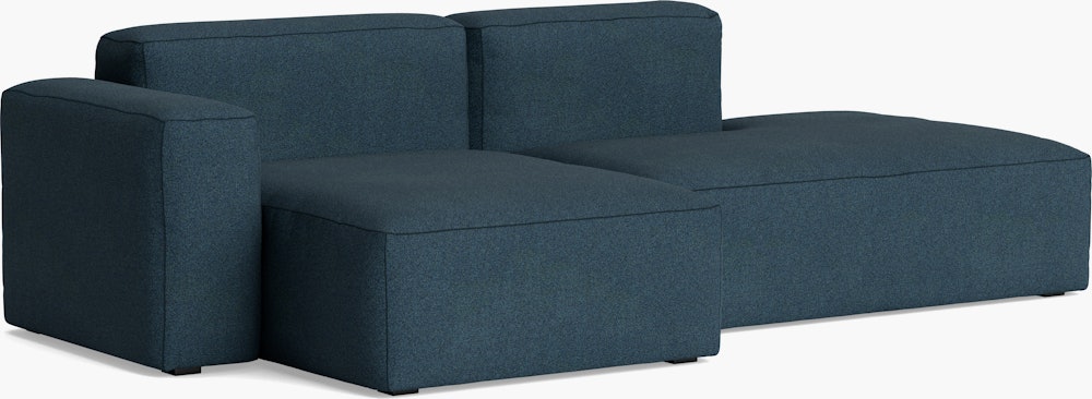 Mags SL Sectional Chaise - Left, Pecora, Blue