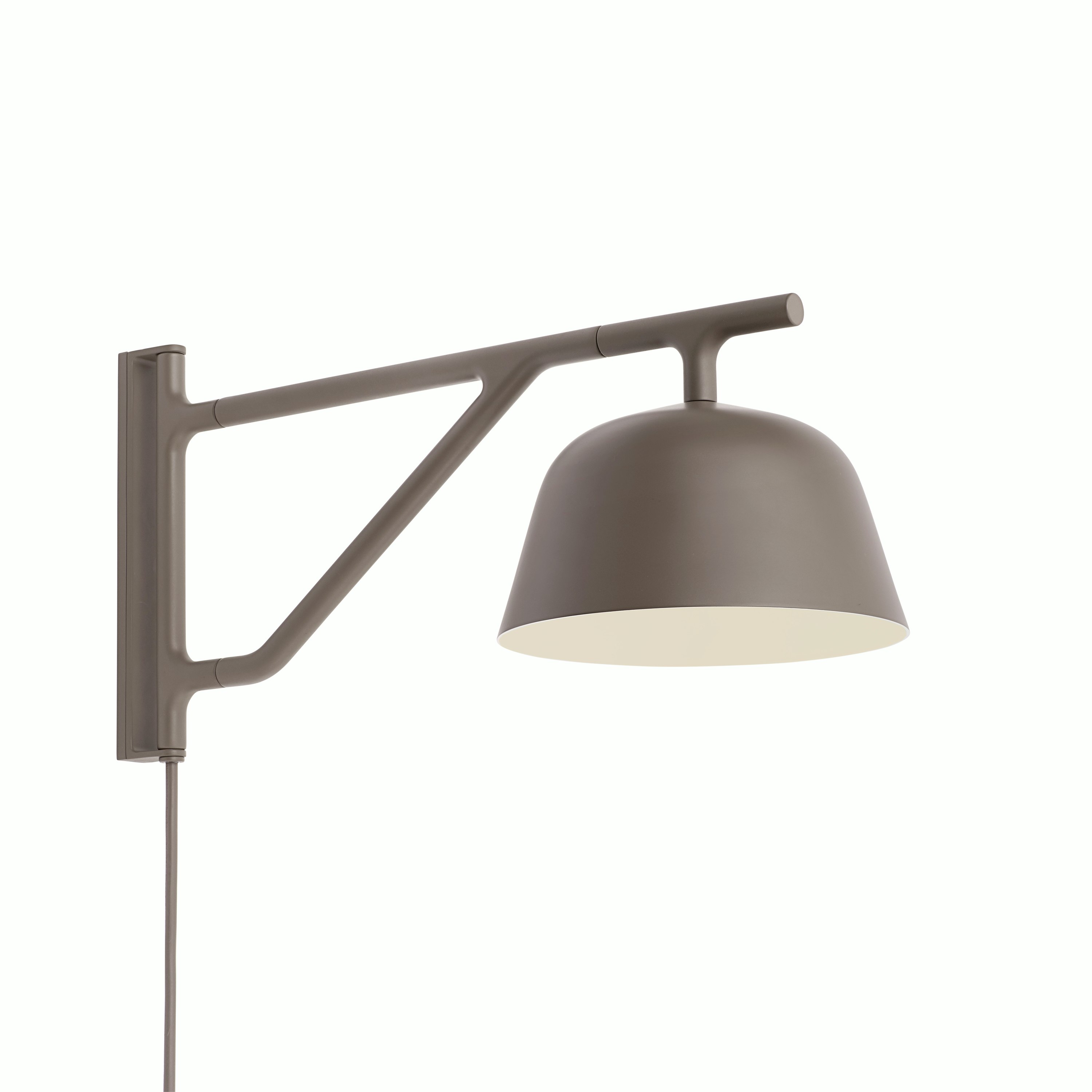 Ambit wall lamp taupe angle Muuto 5000x5000 hi res