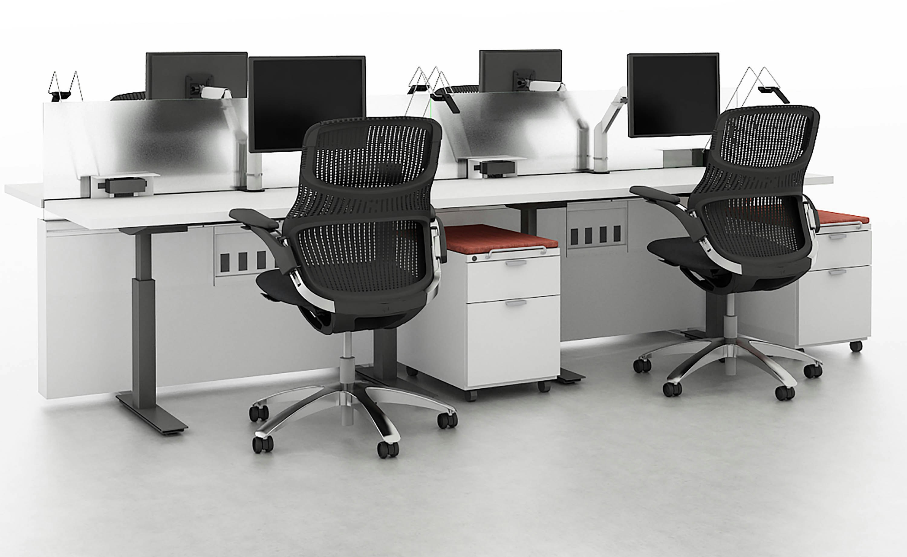 Knoll Tone Sit to Stand Table and Fence