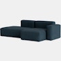 Mags SL Sectional Chaise - Right, Pecora, Blue