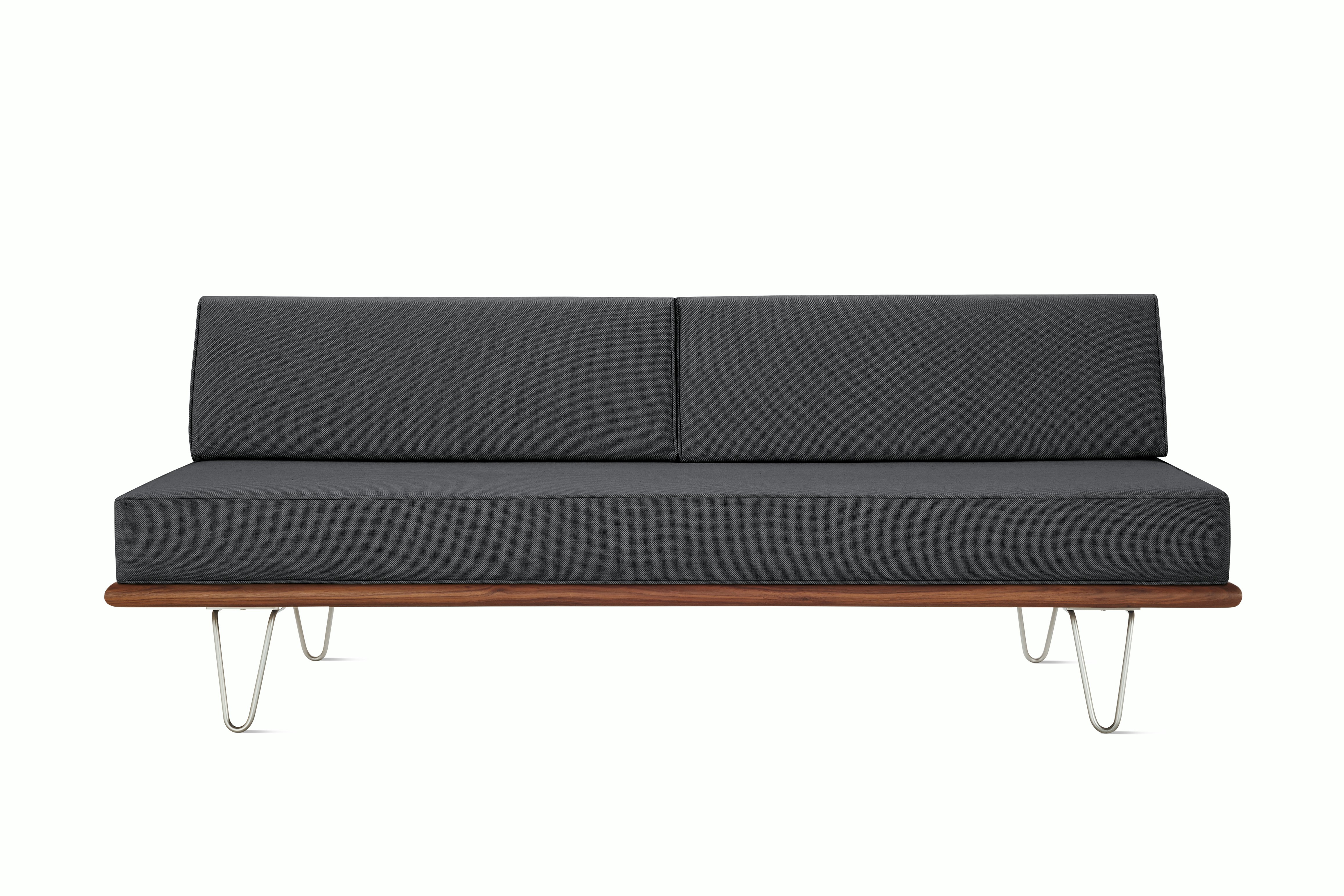 Nelson Daybed - Back Bolster,  Walnut,  Mode,  Talus,  Hairpin