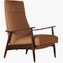 Milo Baughman Recliner 74 Milo Baughman Recliner 74, Leather