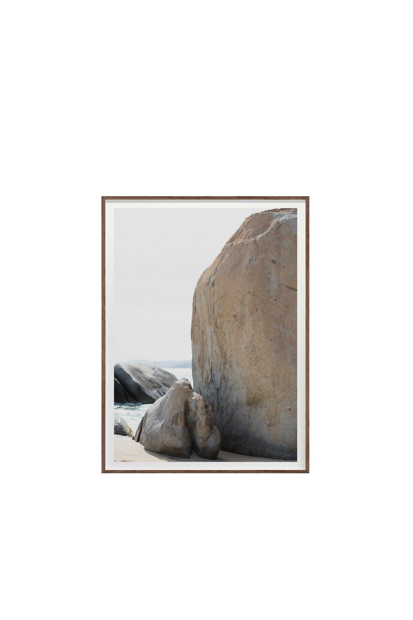 Stacked No. 7348 by Cas Friese,  30 x 40,  Walnut Frame