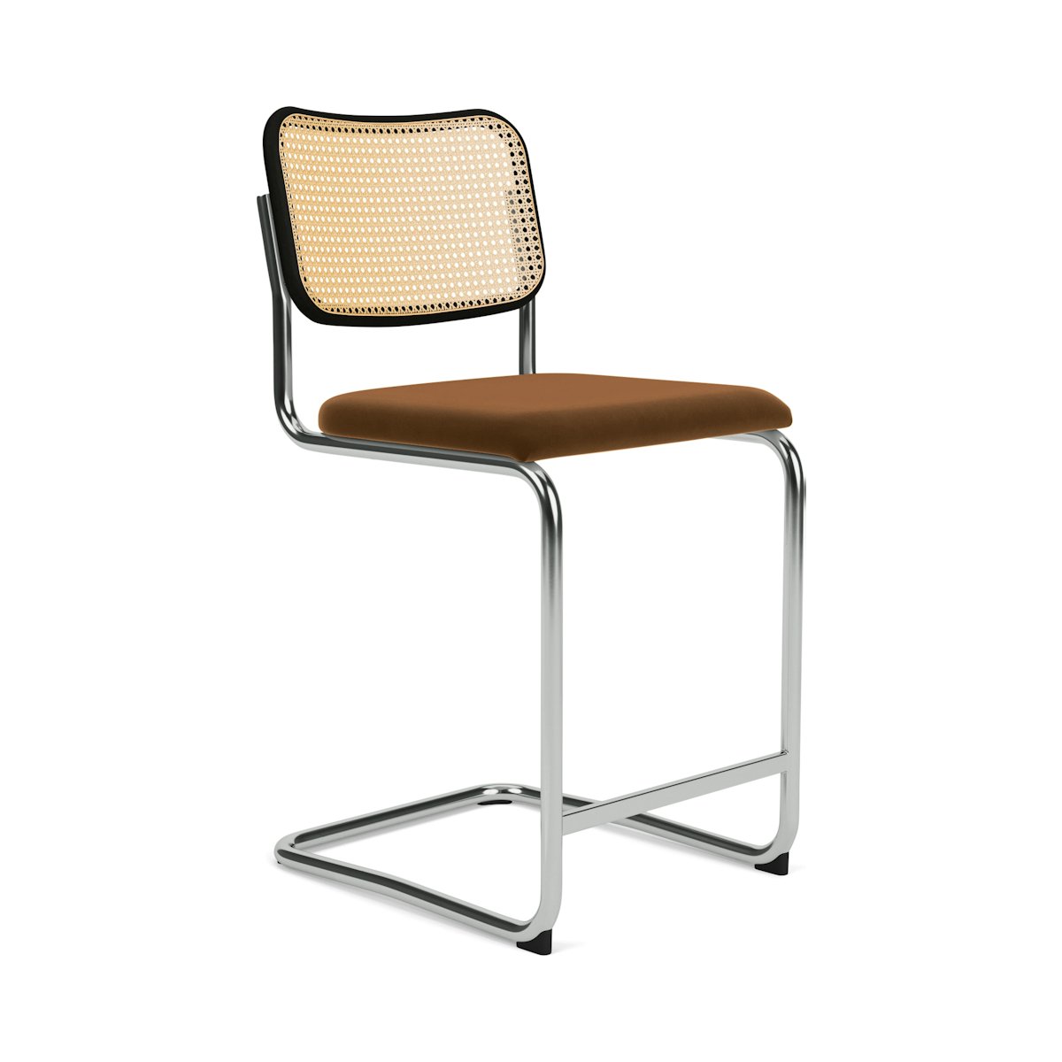 Cesca Stool With Upholstered Seat Pad Cesca Stool With Upholstered Seat Pad