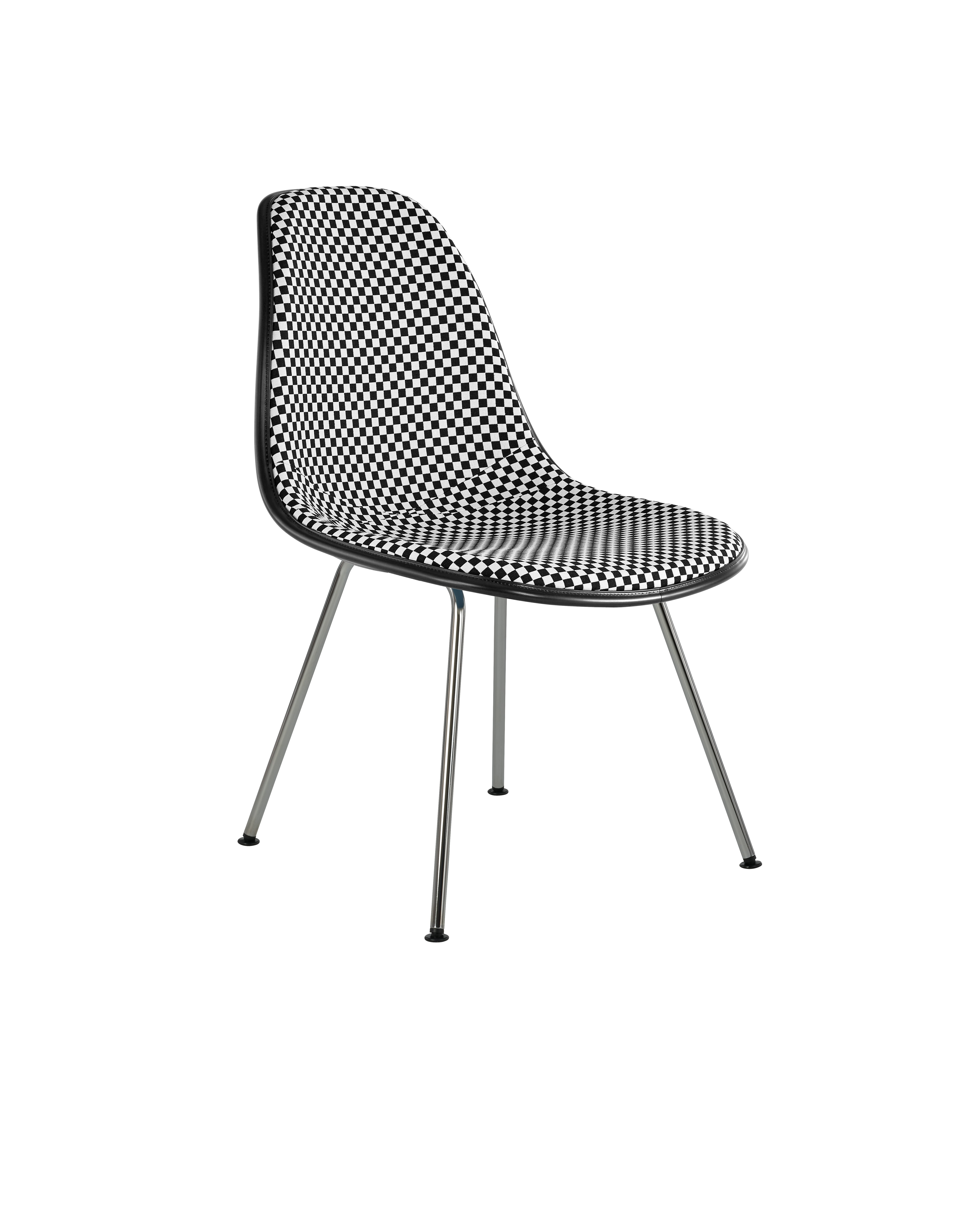 Eames Upholstered Molded Plastic Side Chair