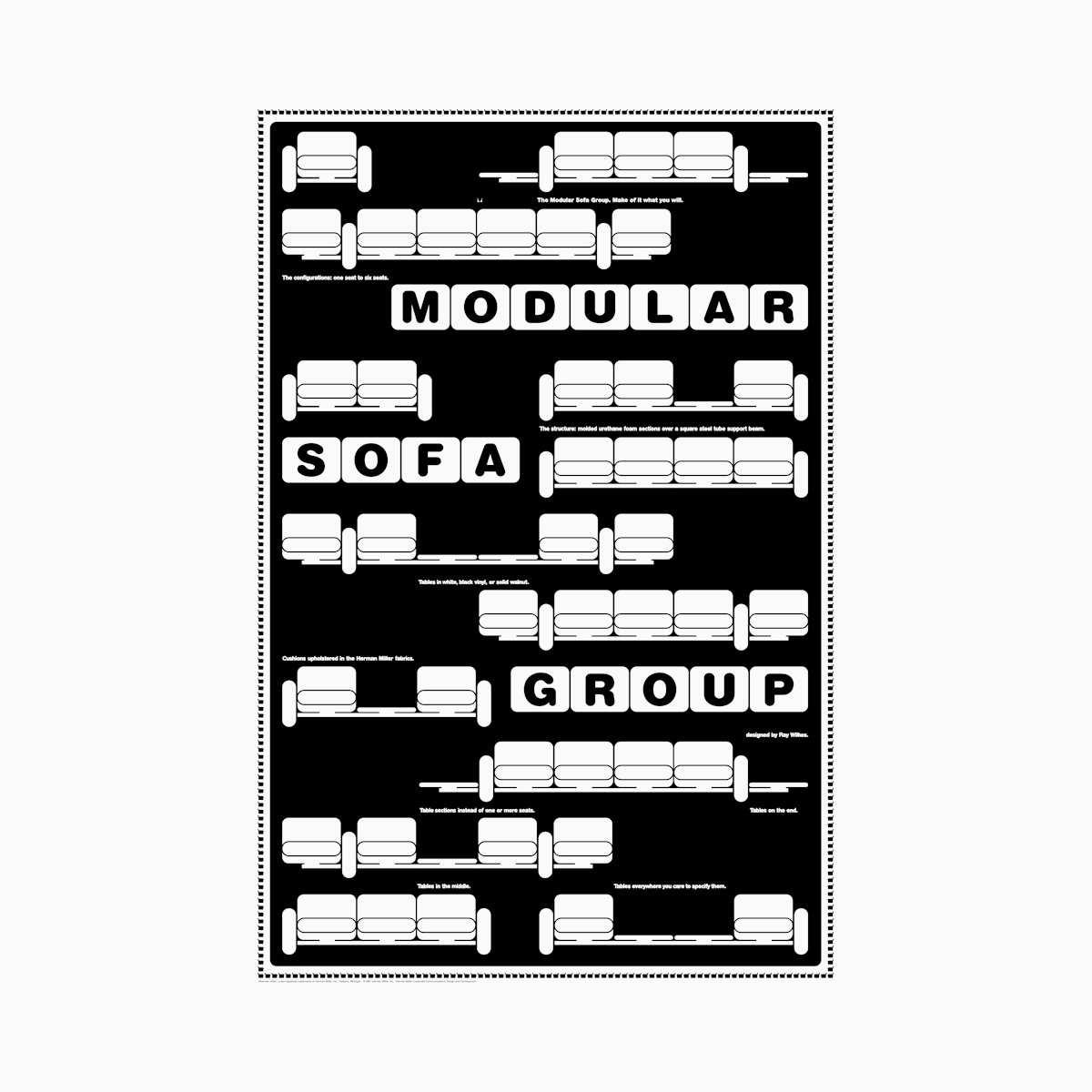 Wilkes Modular Sofa Group Poster Wilkes Modular Sofa Group Unframed Poster
