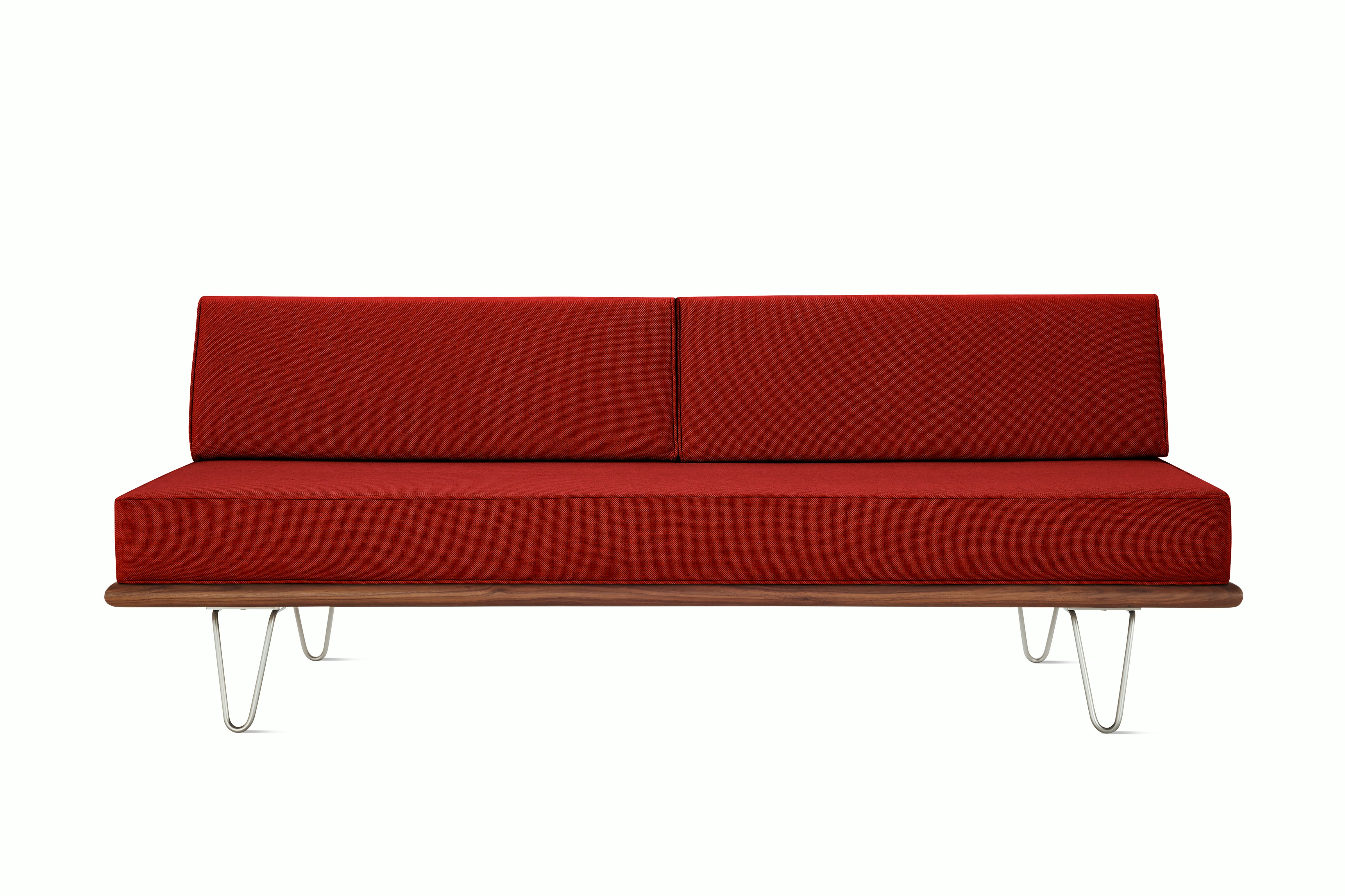 Nelson Daybed - Back Bolster,  Walnut,  Mode,  Alder,  Hairpin